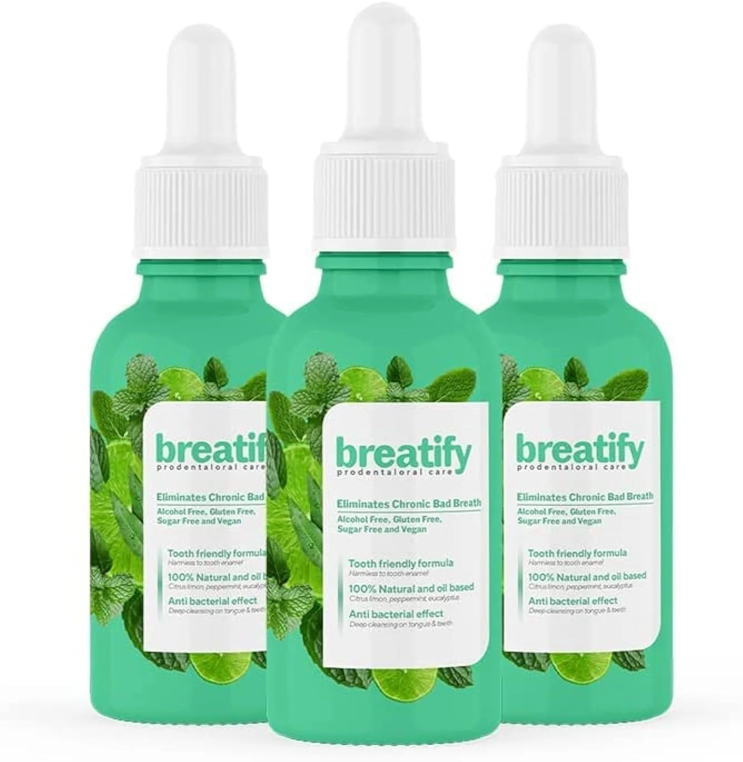 Breatify Bad Breath Eliminating Serum – Bad Mouth Smell Removing Drops – Easy to Carry and Handy Fresh Breath Oil-serum, 20 mL, 0.68 Oz (Pack of 3) - Image 2