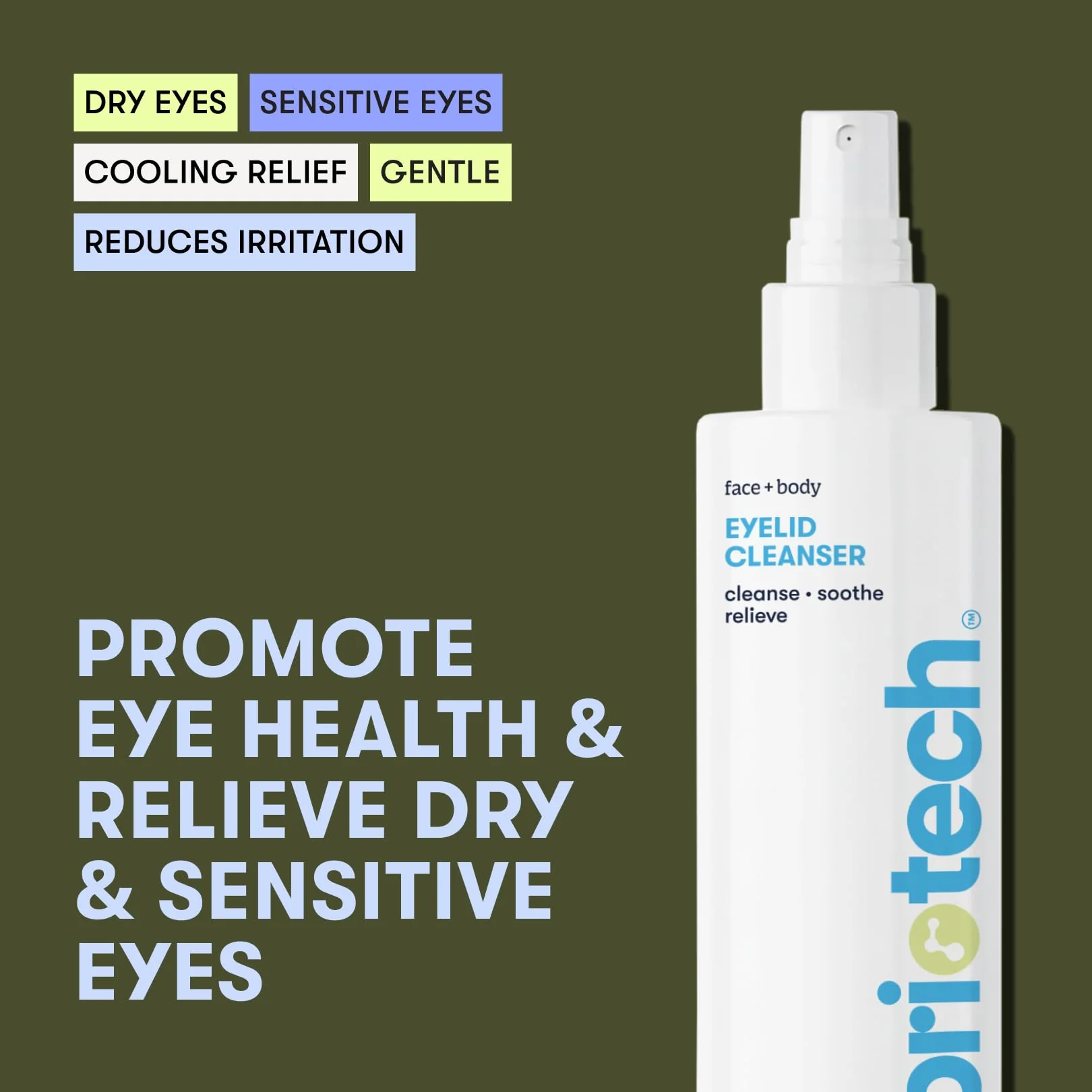 BRIOTECH Eyelid Cleanser, Hypochlorous Acid Spray, Lid & Eyelash Cleanser, Soothe Sensitivities, Calm Redness & Bumps, Support Against Irritation, Vegan, Travel Size 2 Fl oz (2 Pack) - Image 6