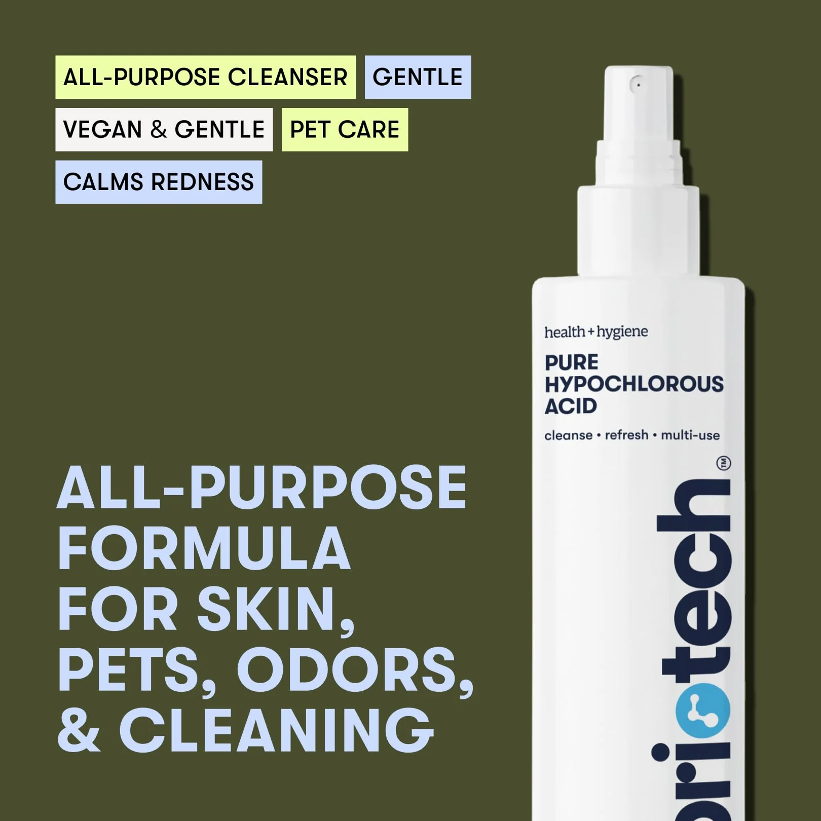 BRIOTECH Pure Hypochlorous Acid Spray and Cleanser, Original Premium HOCl Topical Solution, Multi-Purpose Cleaner, Family Approved & Pet Friendly, 8.5 fl oz - Image 7