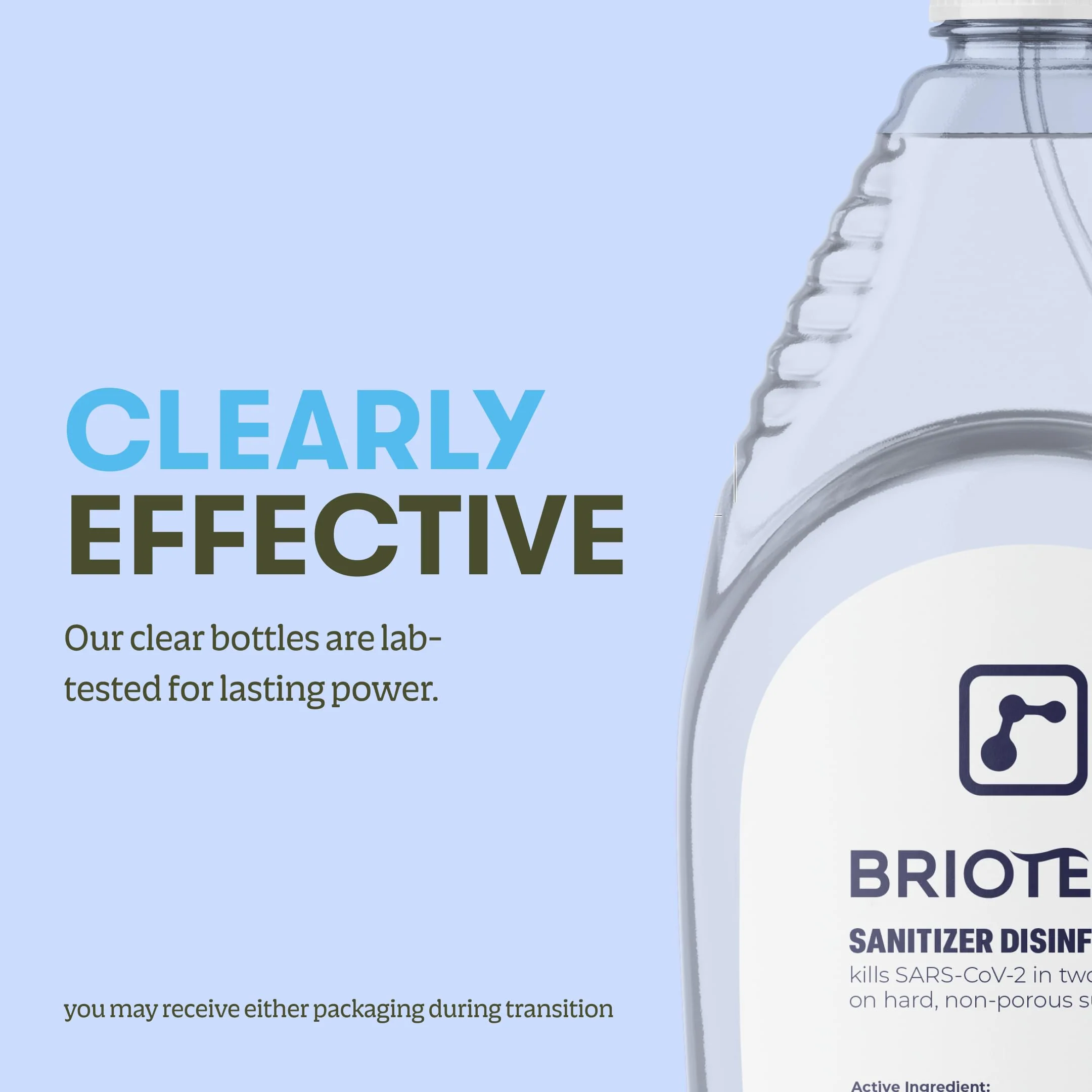 BRIOTECH Sanitizer Disinfectant Hypochlorous, Kill 99.99% of Viruses & Bacteria, Control Mold, Eliminate Odor, Gentle for Nursery & Play Rooms, Food Contact Surface Sanitizer, 1 Gallon Refill (2 Pack) - Image 4