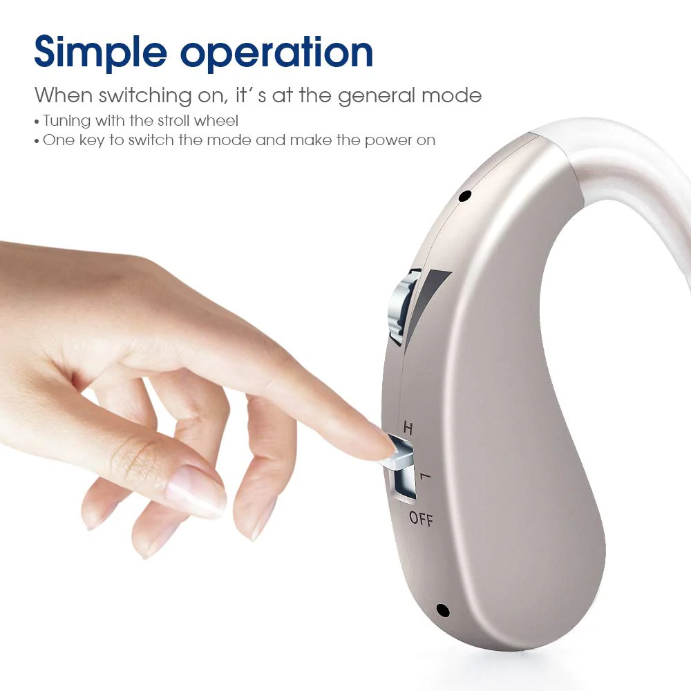 Britzgo Hearing Aids,Noise Cancelling by Digital Chip,Rechargeable Sound Amplifier,40 Hour Life Per Charge,Suitable for Hearing Loss - Image 3
