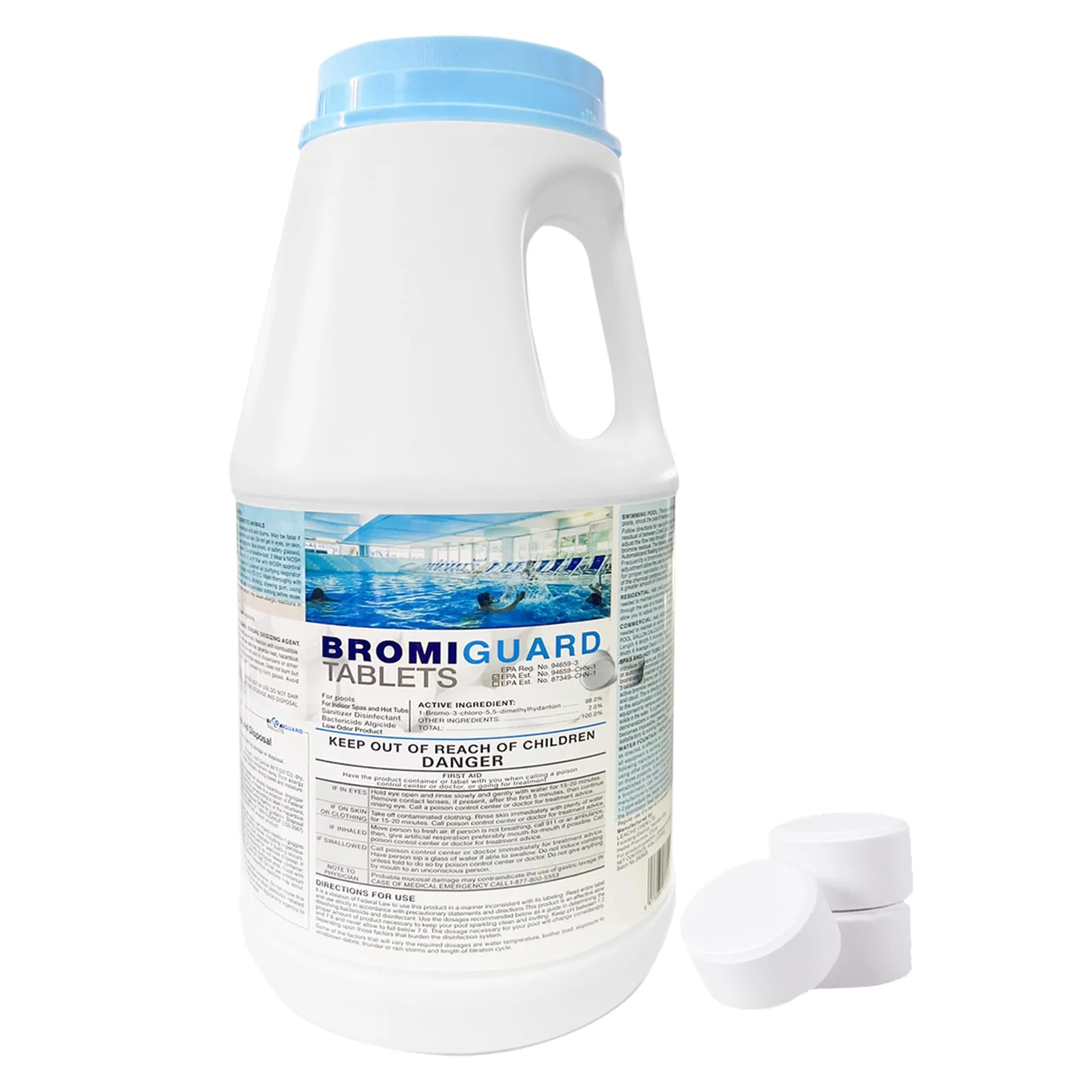 BROMIGUARD Bromine Tablets 1 Inch 4 Lbs for Spa Hot Tub Chemical Tabs | 1" Brominating Tablets Spa & Hot Tub Chemical Sanitizer - Image 2