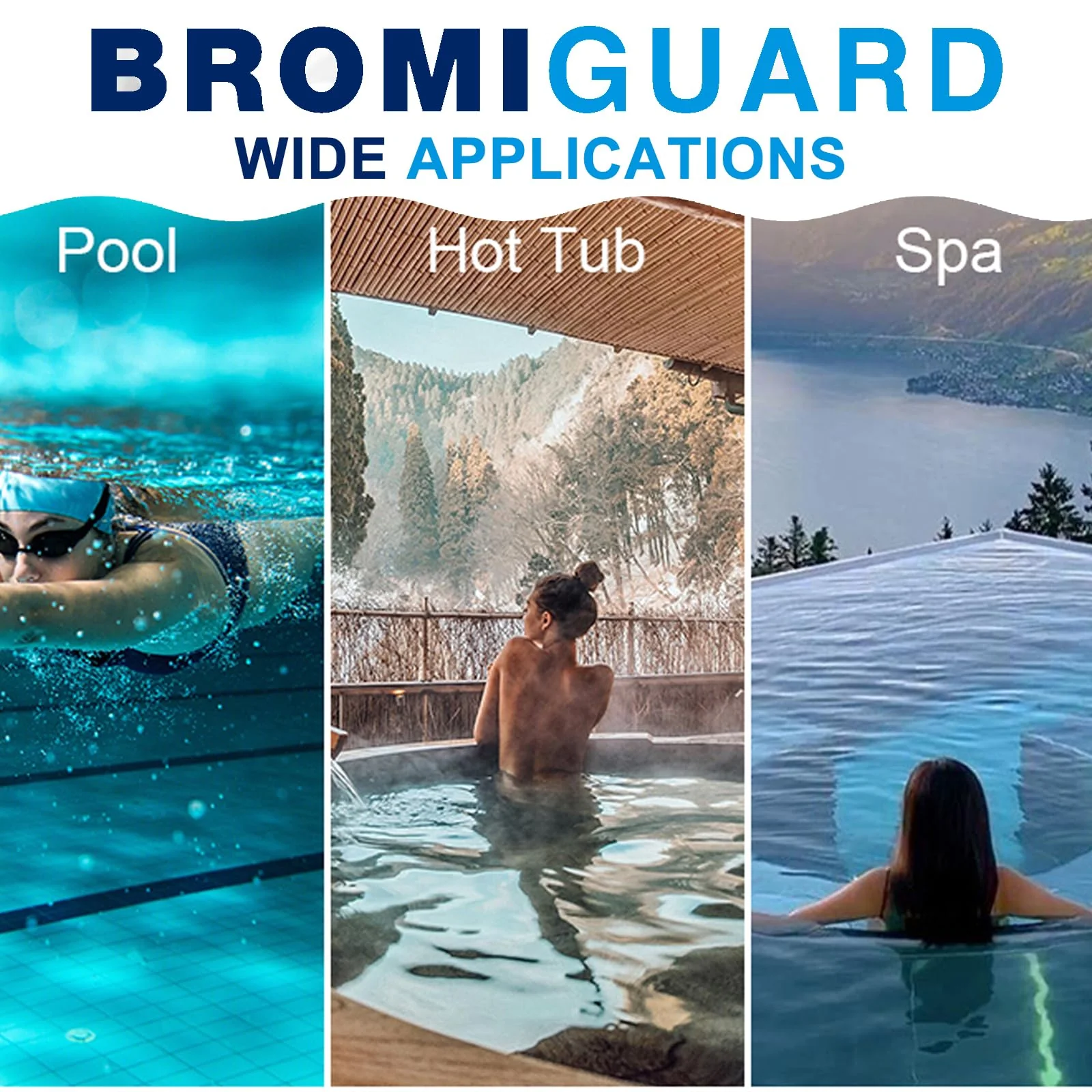 BROMIGUARD Bromine Tablets 1 Inch 4 Lbs for Spa Hot Tub Chemical Tabs | 1" Brominating Tablets Spa & Hot Tub Chemical Sanitizer - Image 3
