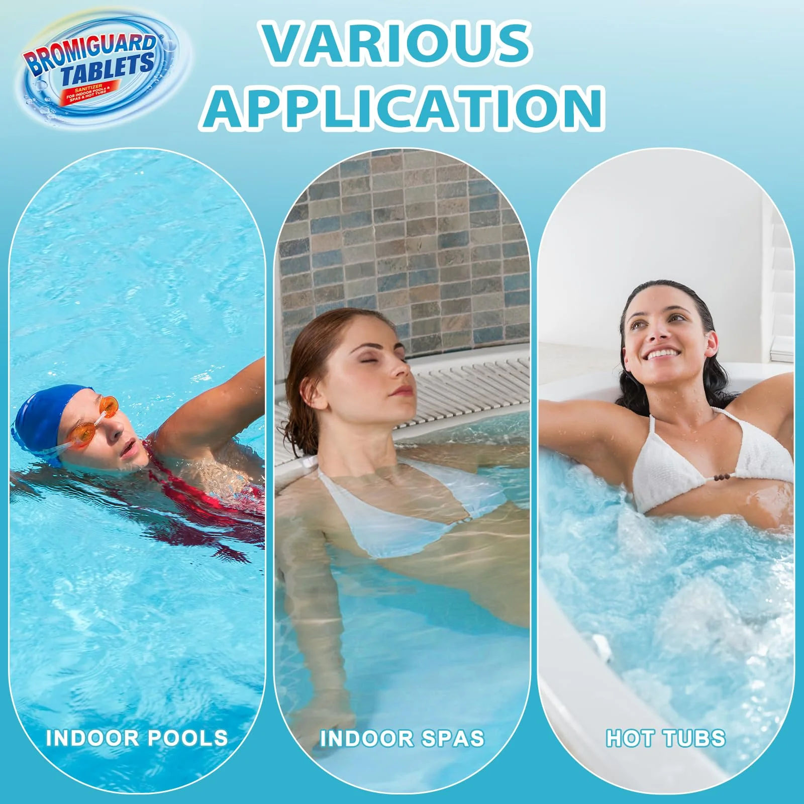 Bromine Tablets for Spa Hot Tub, Bromine Tablets for Pools, Pre-Stabilized, Low Chlorine Odor,Great Chlorine Alternative - Image 2