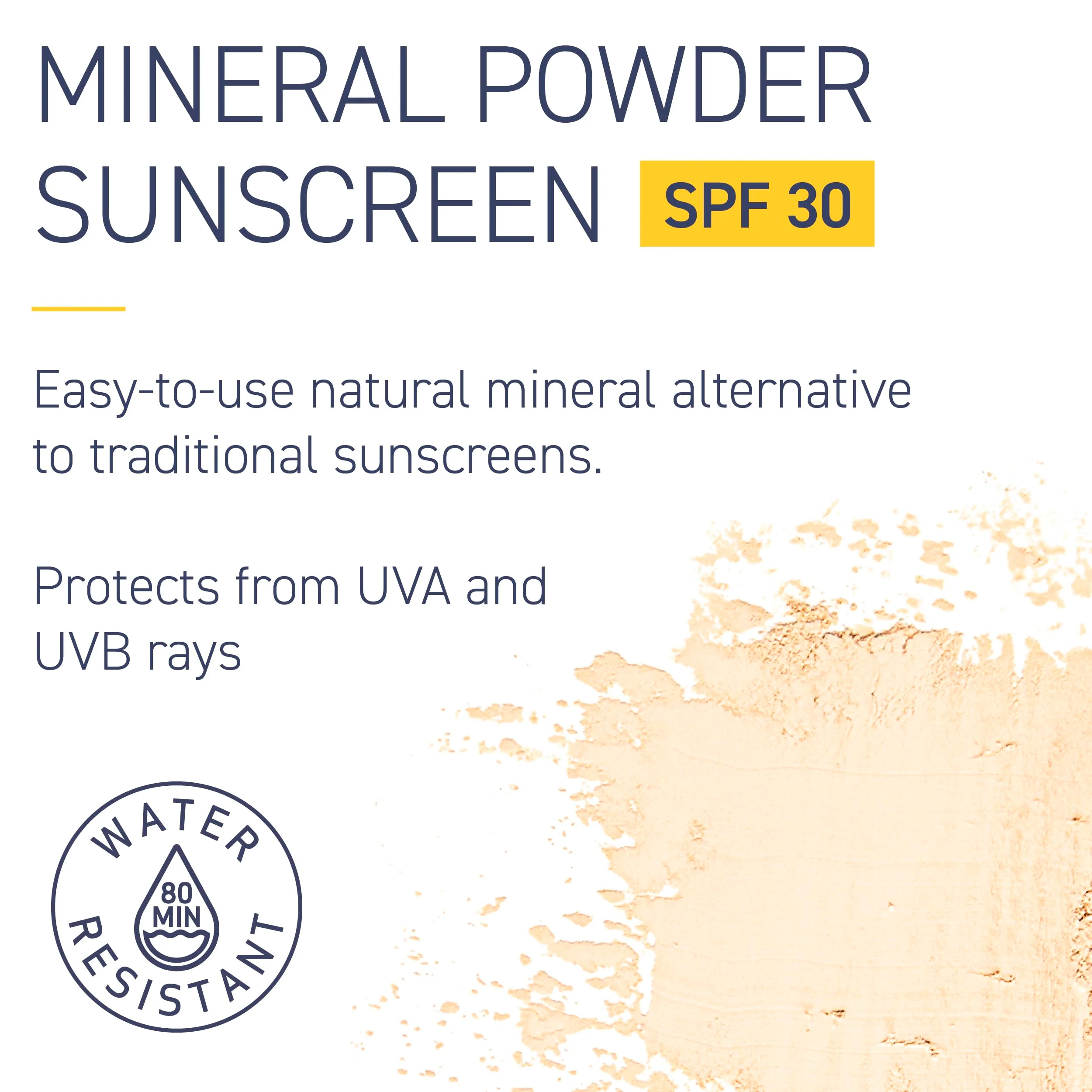 Brush On Block SPF 30 Mineral Powder Sunscreen New Formula, With Niacinamide, Hyaluronic Acid, & Vitamin C, Broad Spectrum, Water Resistant, Translucent, For All Skin Types, Reef Friendly, Mfg in USA - Image 4