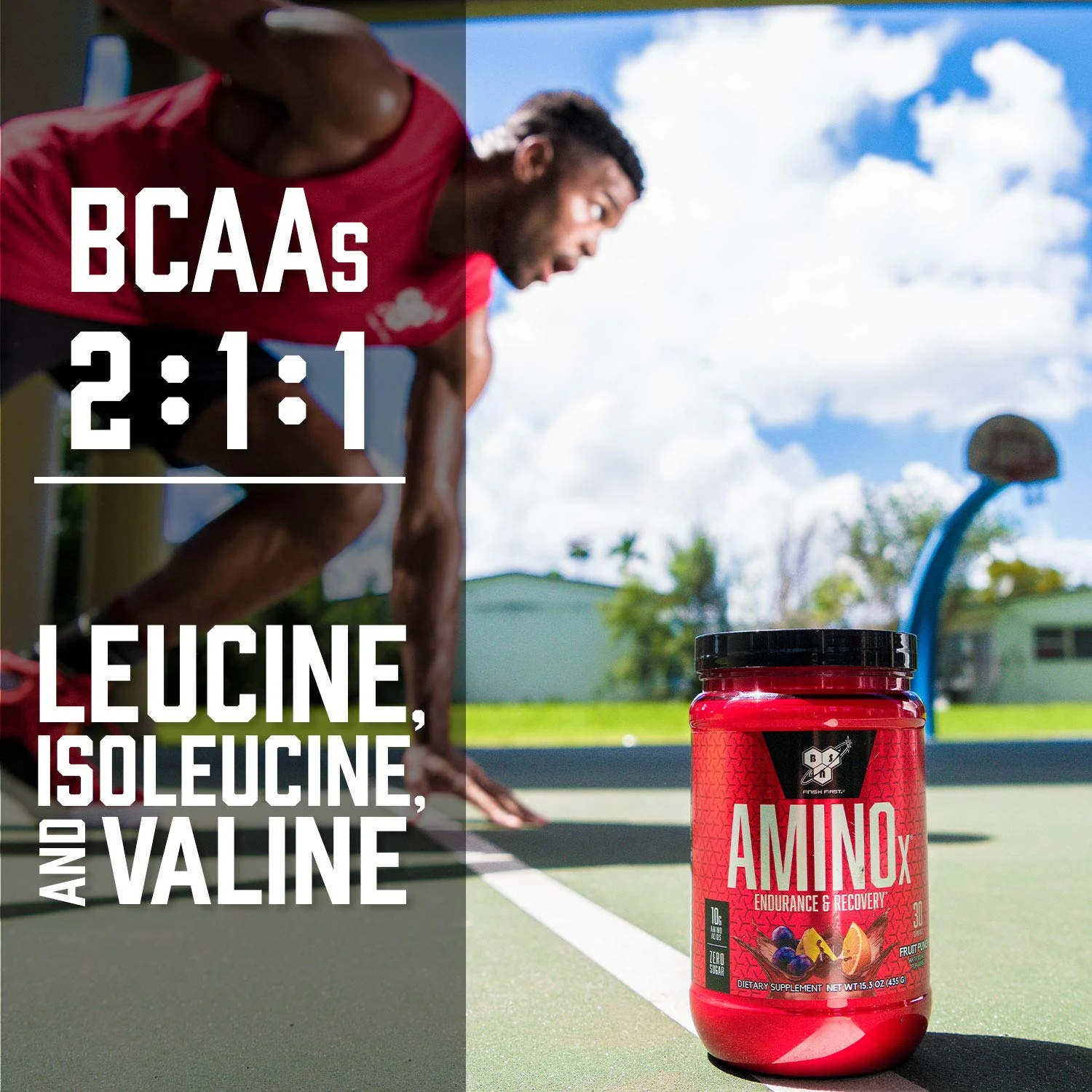 BSN Amino X Muscle Recovery & Endurance Powder with BCAAs, 10 Grams of Amino Acids, Keto Friendly, Caffeine-Free, Support Endurance, Zero Sugar, Blue Raz, 30 servings, 15.34 Ounce (Packaging May Vary) - Image 5