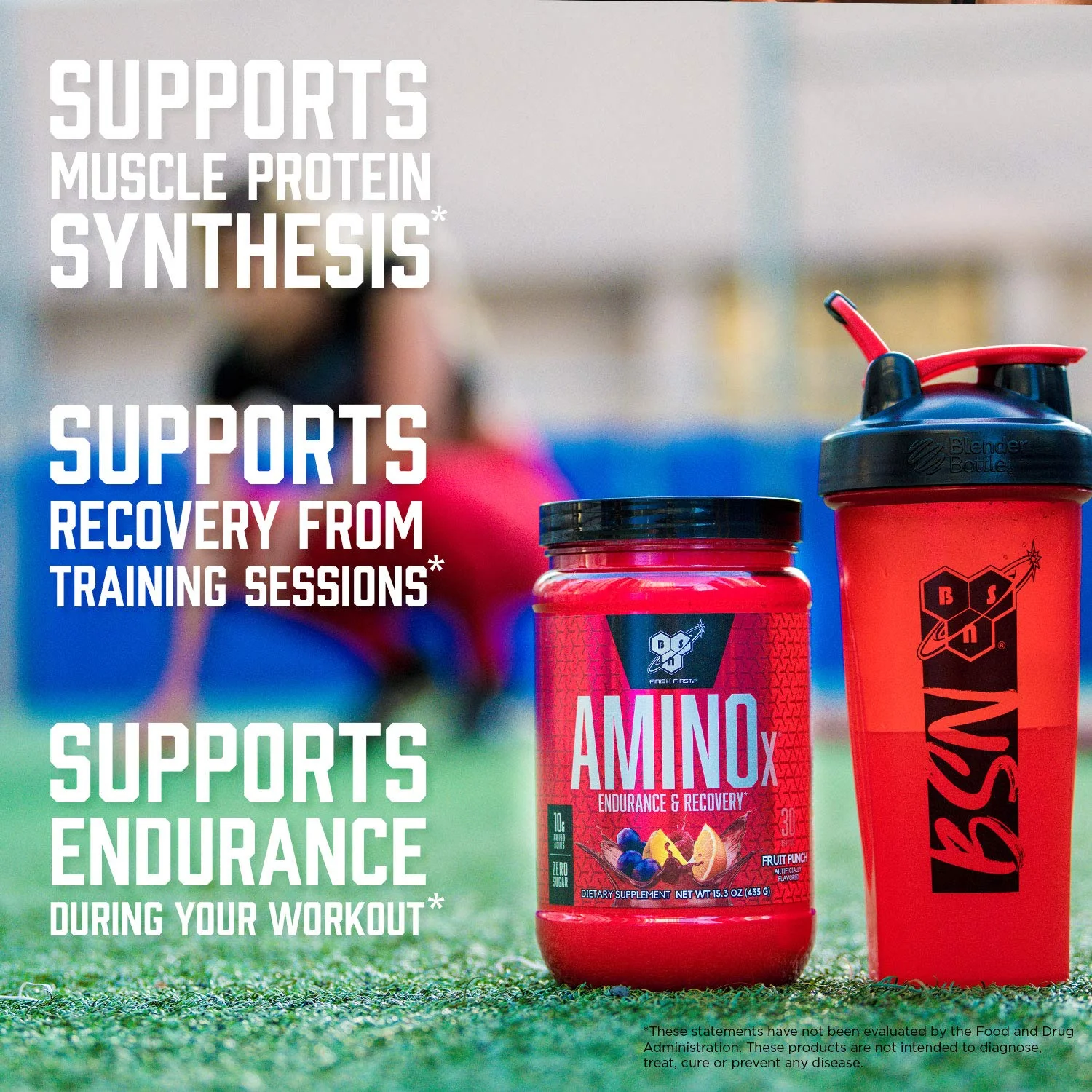 BSN Amino X Muscle Recovery & Endurance Powder with BCAAs, 10 Grams of Amino Acids, Keto Friendly, Caffeine-Free, Support Endurance, Zero Sugar, Grape, 30 servings, 15.34 Ounce (Packaging May Vary) - Image 3