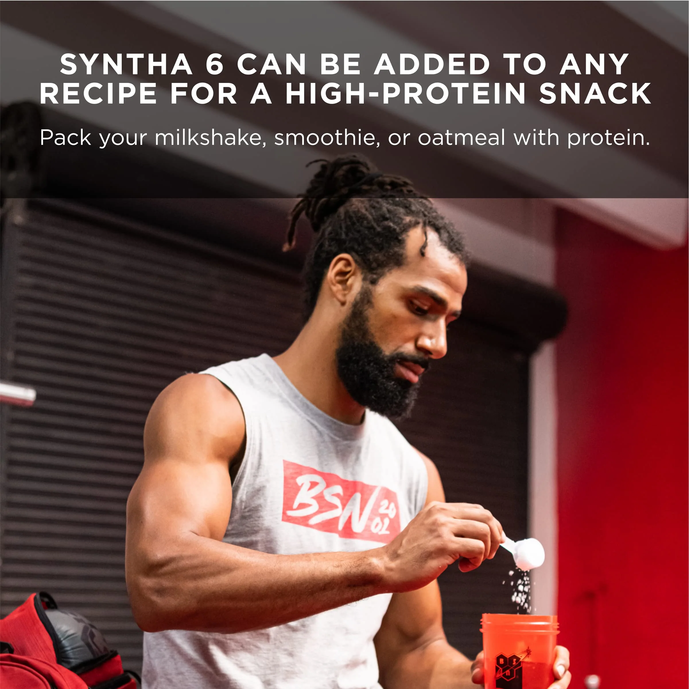 BSN SYNTHA-6 Whey Protein Powder with Micellar Casein, Milk Isolate, Strawberry Milkshake, 48 Servings (Packaging May Vary) - Image 6