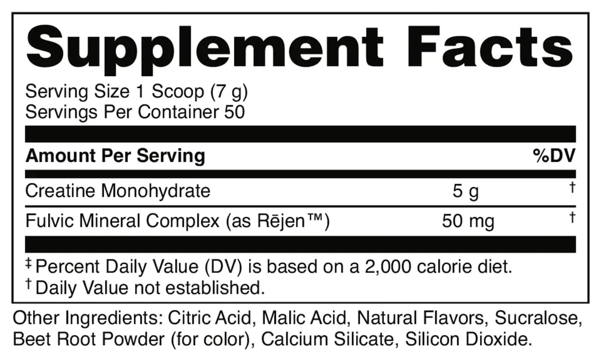 Bucked Up Fruit Punch Creatine for Women and Men - Easy to Mix Vegetarian - Flavored Creatine Monohydrate Powder - Made in USA - 5G Per Serving - 50 Servings - 250 Grams Per Container - Image 2