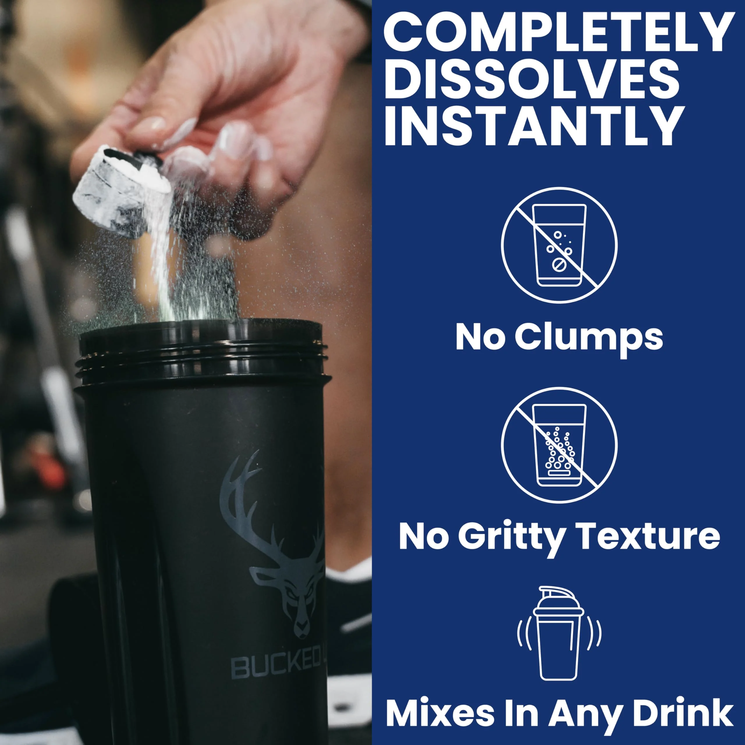 Bucked Up Pure Micronized Creatine Monohydrate for Women and Men - Easy to Mix and Unflavored - 5G Per Serving - 50 Servings - 250 Grams Per Container - Image 4