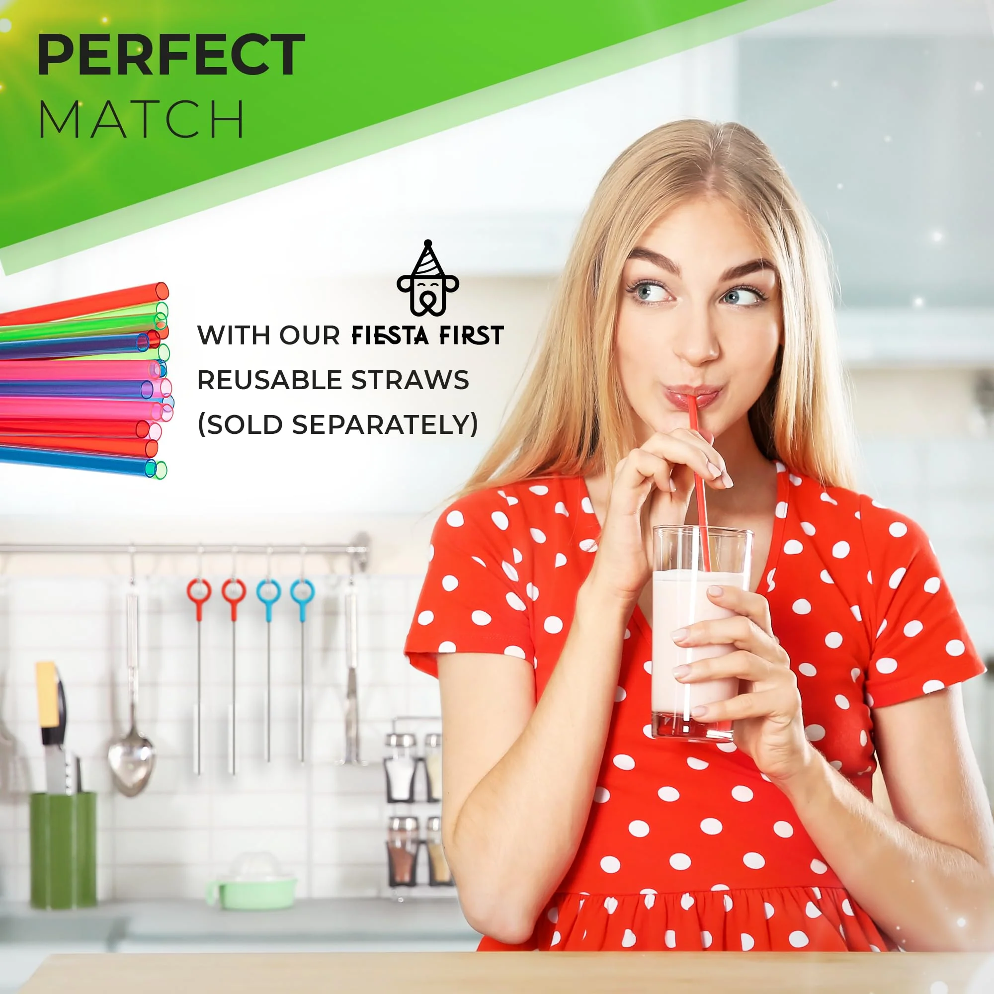 Buenalife Heavy Duty Cleaning Brushes Set of 8 - Extra Long Straw Cleaners for Metal and Plastic Reusable Drinking Straws, to Clean Small Spaces, Sippy Cups, Water Bottles - Sturdy Hard Brush Bristles - Image 2