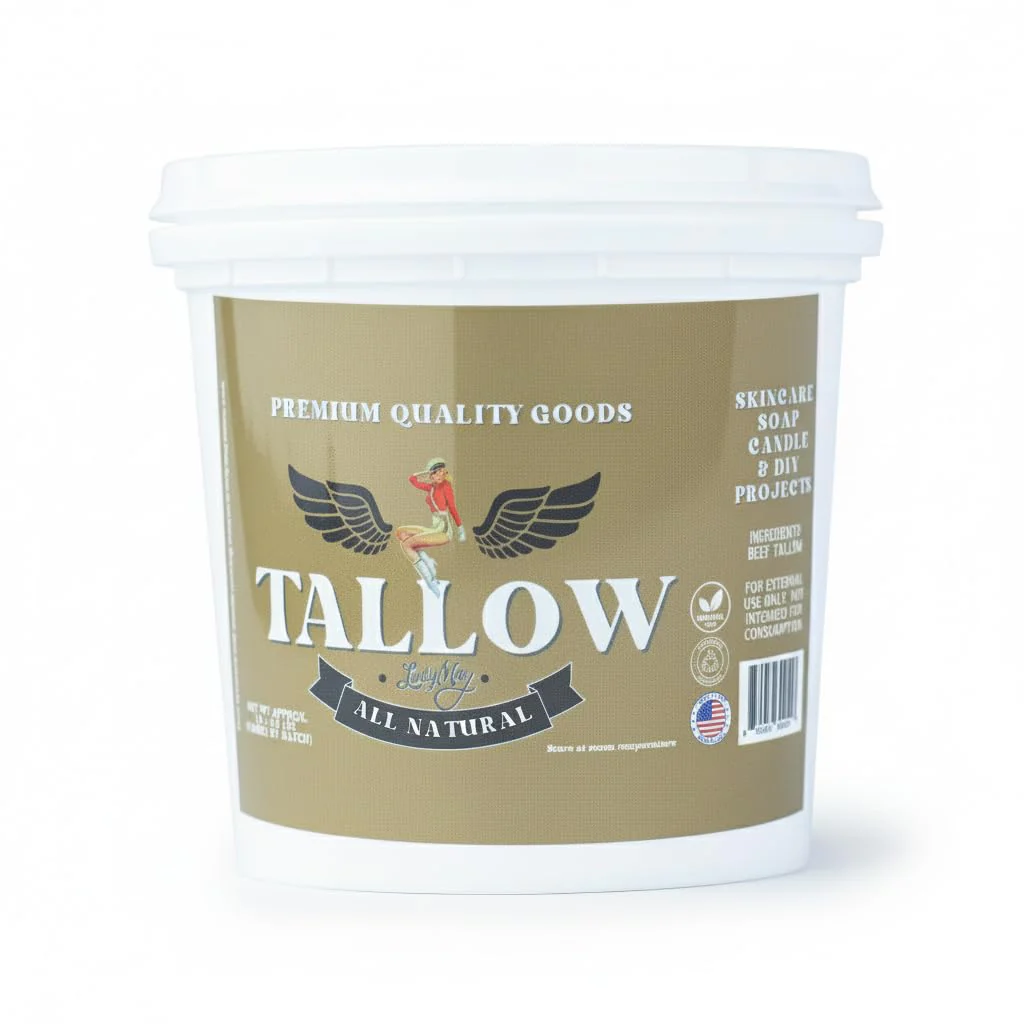Bulk Grass-Fed Beef Tallow for Soap, Skincare & Candles | 2,8,16 lbs | Maker-Proven Quality