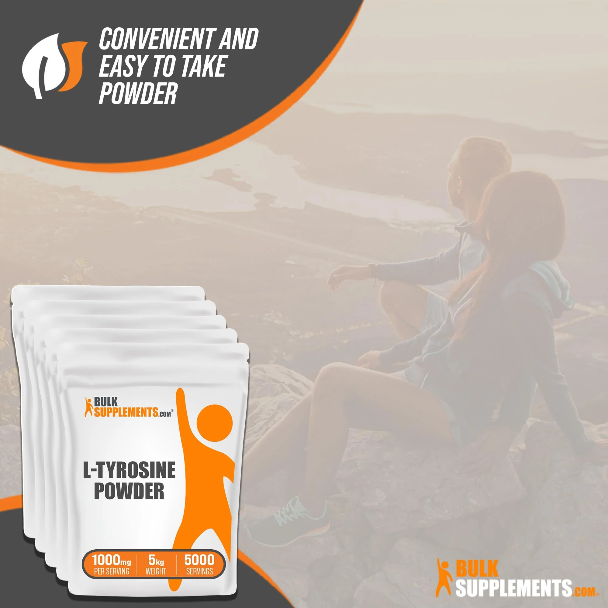 BulkSupplements.com L-Tyrosine Powder - Sports Nutrition, Amino Acid Supplement - Unflavored & Gluten Free, 500mg per Serving, 5kg (11 lbs) (Pack of 5) - Image 3