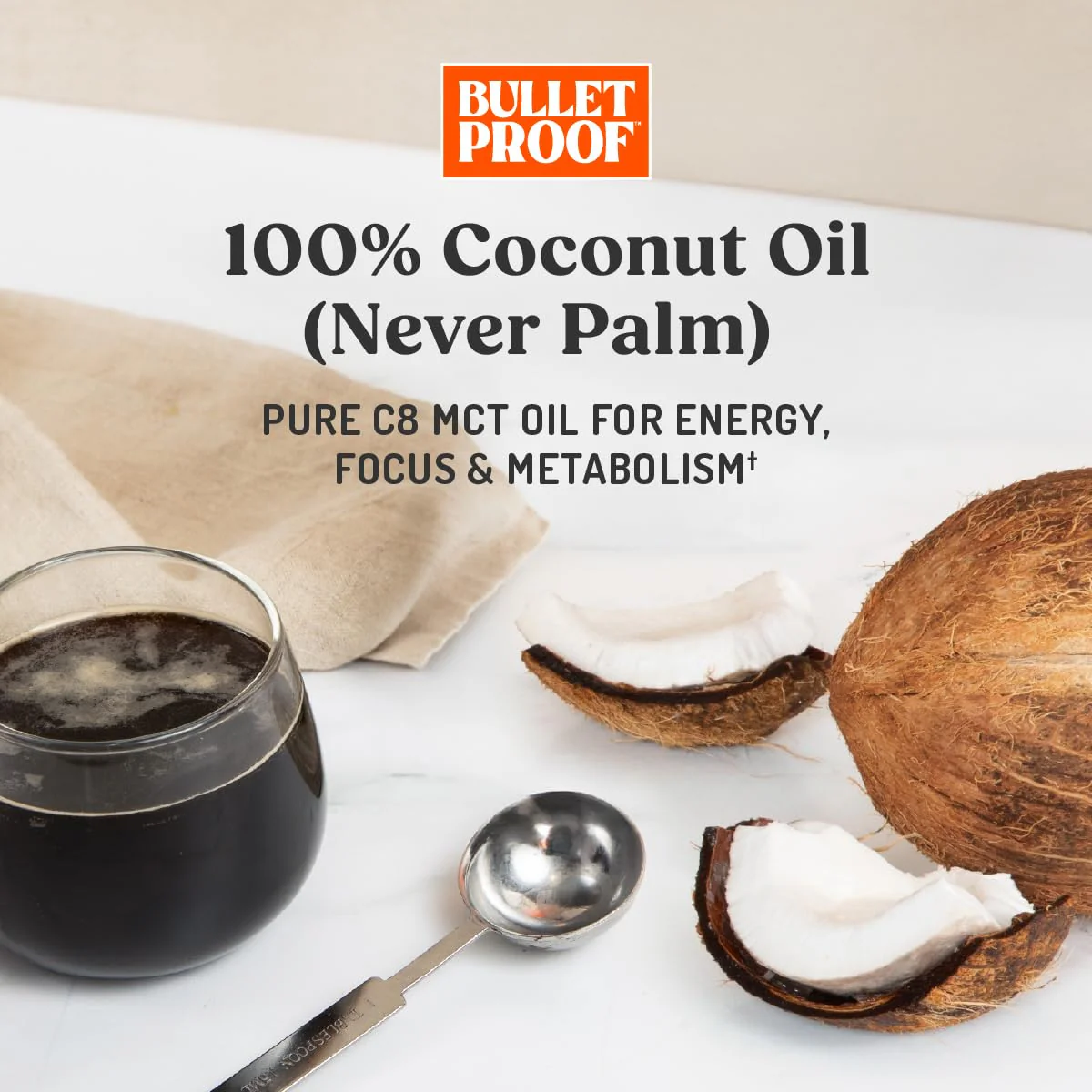 Bulletproof Brain Octane C8 MCT Oil, 32 oz (Pack of 3) – 100% Pure Coconut Oil, Triple-Distilled Keto Energy Supplement for Coffee & Smoothies, Unflavored, No Additives or Fillers, Non-GMO - Image 3