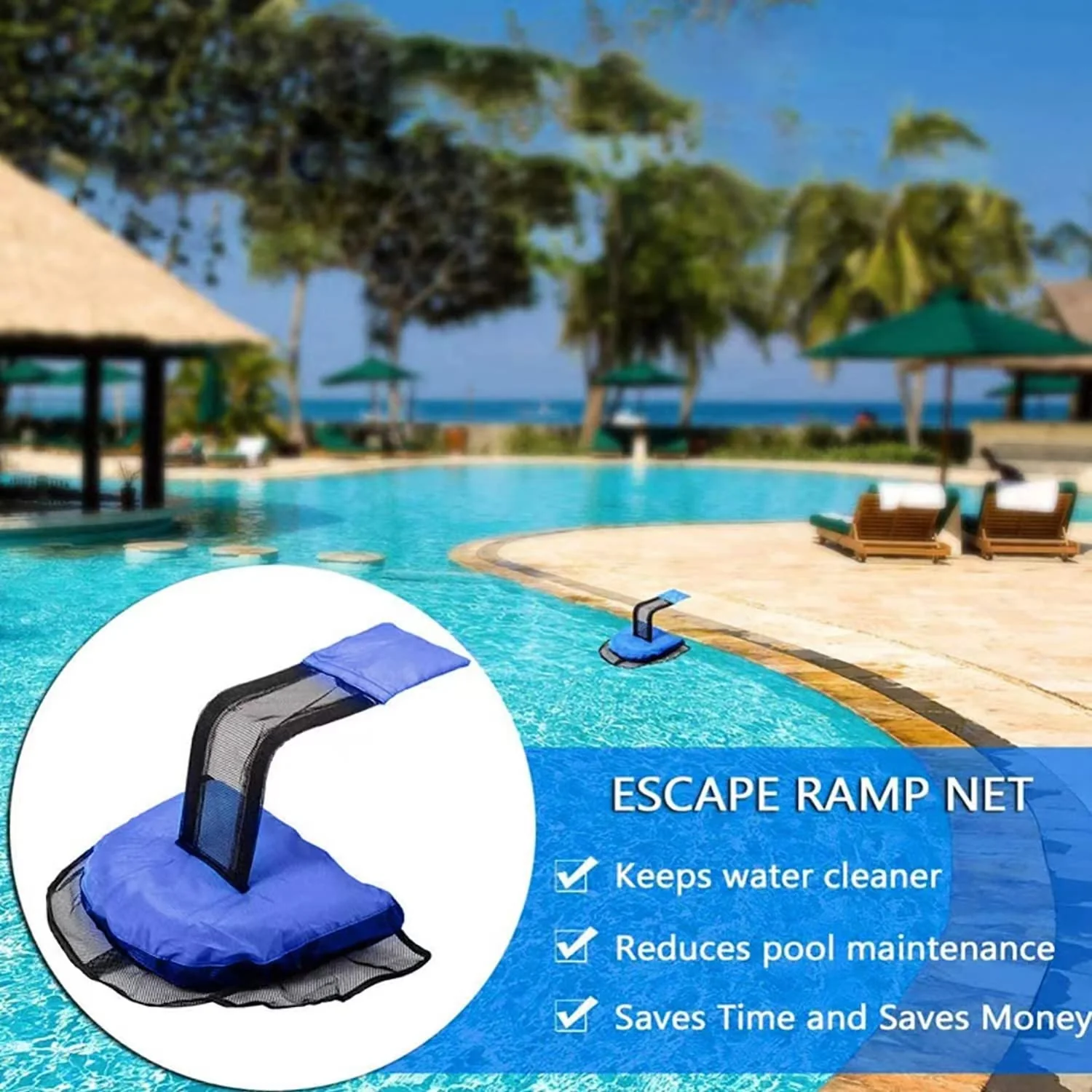 Busnacty 2-Pack Animal Saving Escape Ramp - Frog Floating Ramp Rescues, Pool & Spa Accessories & Tools, Saving All Small Animals Entering The Pool - Image 6