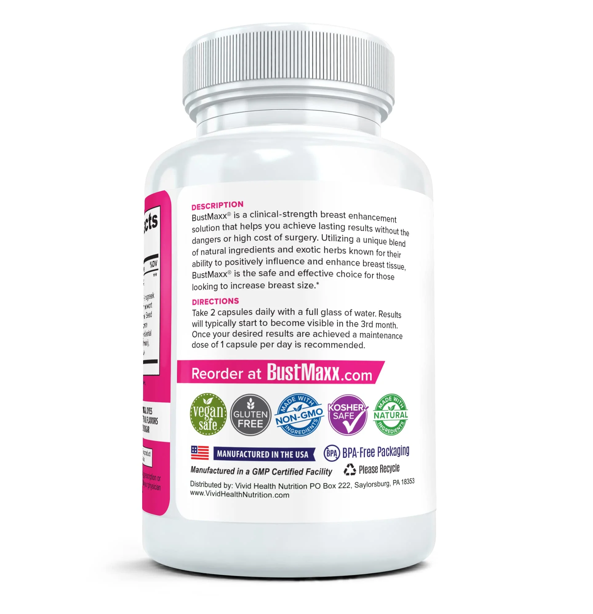 BustMaxx: The Most Trusted Breast Enhancement Pills | Natural Breast Enlargement and Female Augmentation Supplement for Breast Growth, 60 Capsules - Image 6