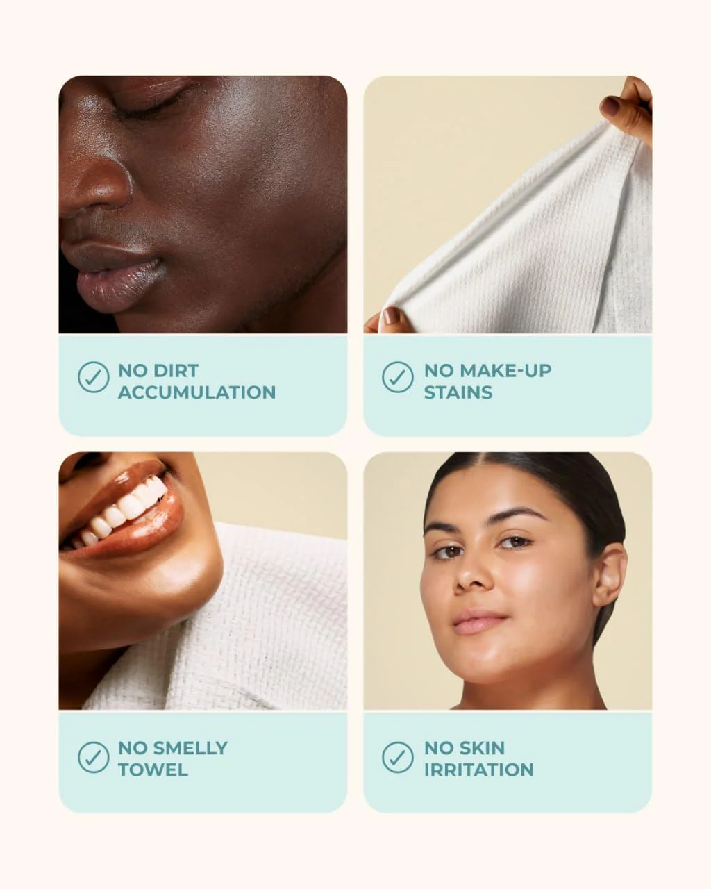 Buttah Skin Disposable Face Towels, 50 Count – Extra Thick, Soft, Large Towels for Sensitive Skin, Travel, and Makeup Removal - Image 7