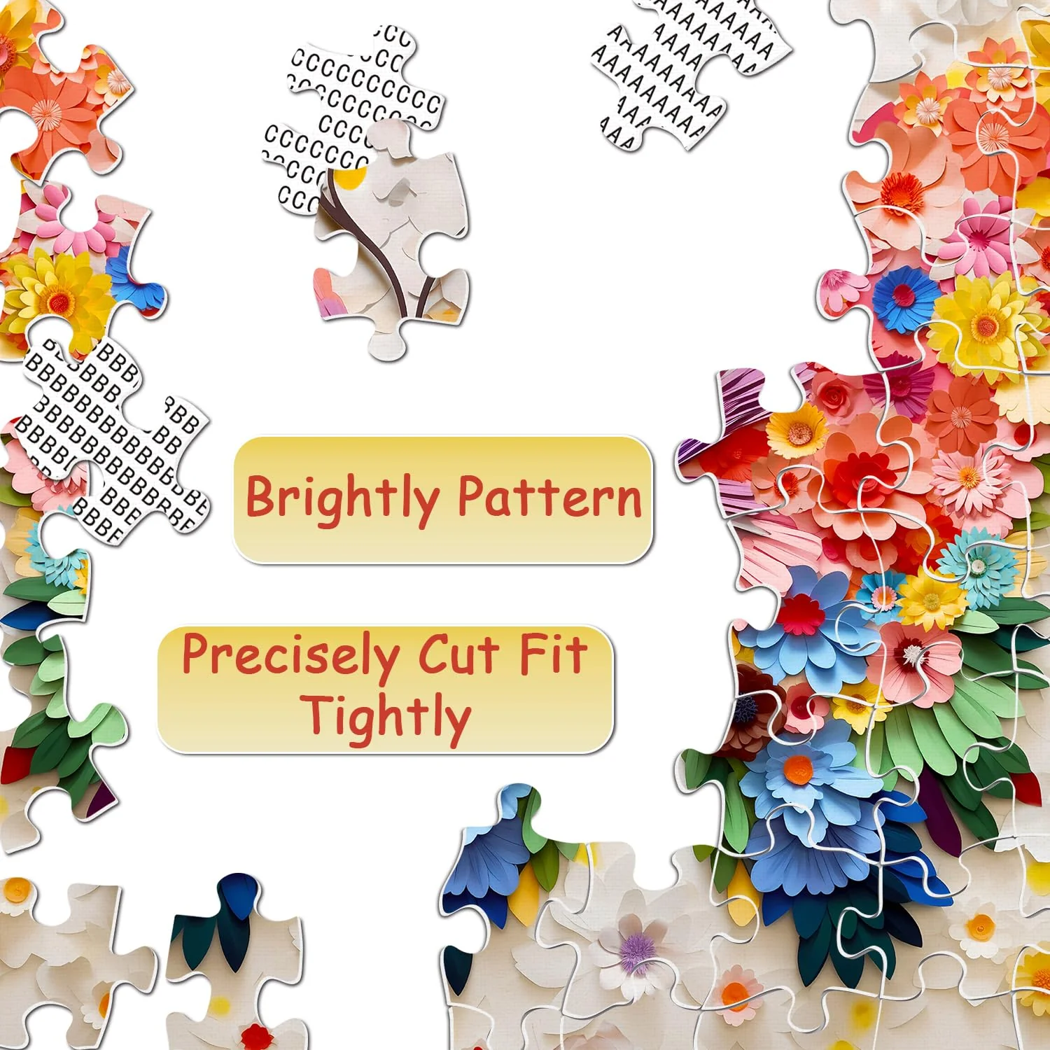 Butterfly Puzzles for Adults 1000 Pieces, Challenging Colorful Flower Butterflies Puzzles with Paper Art, Difficult Animal Plant Jigsaw Puzzles for Adults - Image 5
