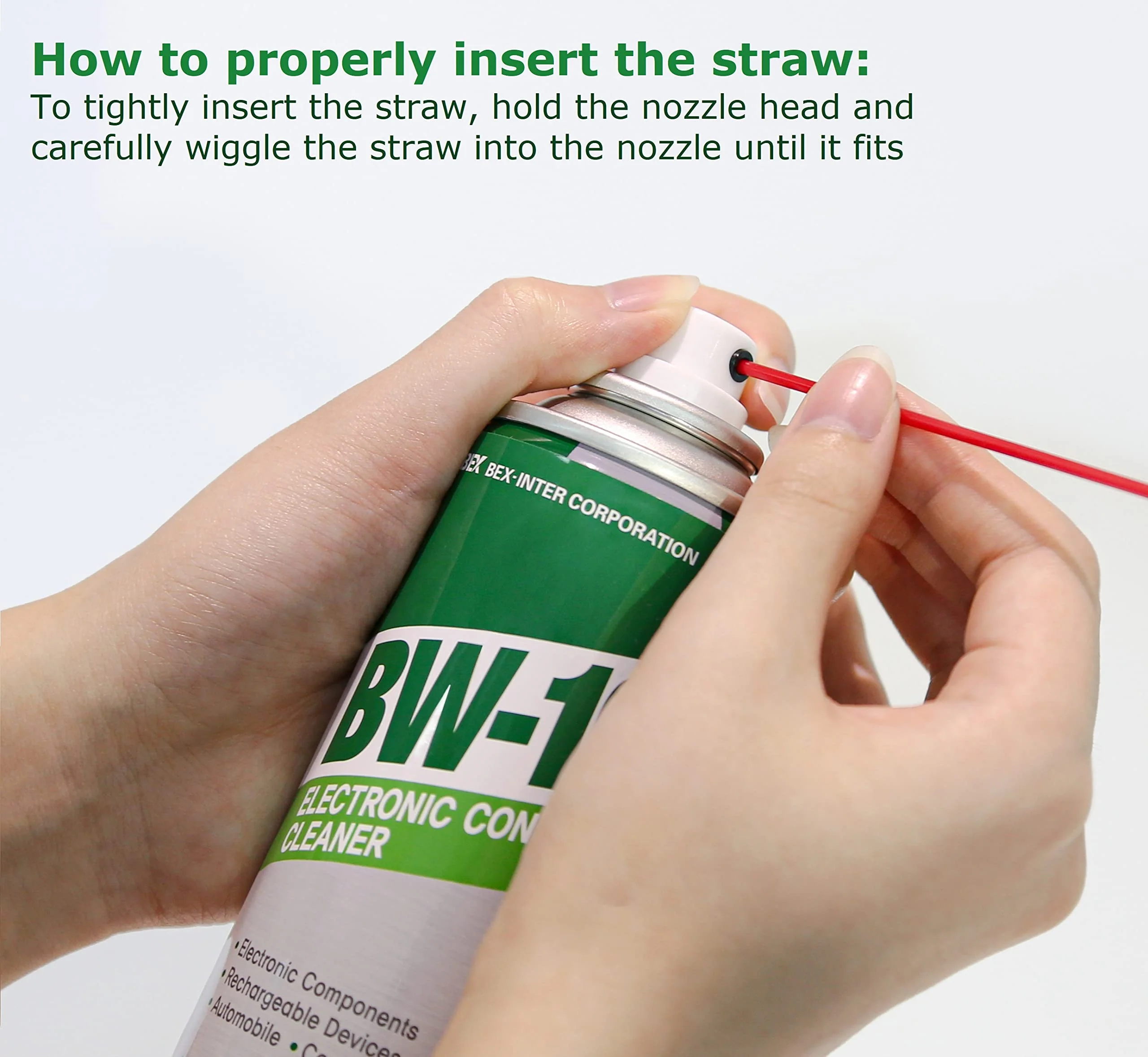 BW-100 Non-Flammable Electronic Contact Cleaner Aerosol Spray- Safely Cleans Joycons, Computers, PCB and More - Removes dust, Dirt and contaminants on Contacts - Quick Dry|8oz/225g | - Image 8