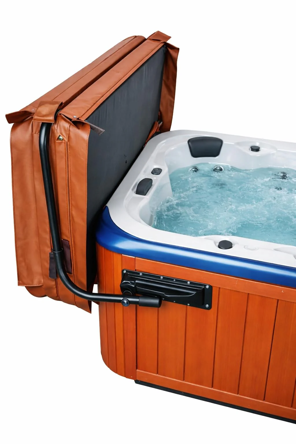 Byers Choice Hot Tub Cover Lifter - 96" to 72" Pivot Top Mount Spa Cover Lift - Adjustable Hot Tub Cover Lift - Fits Most Spa Hot Tubs - Collapsible Spa Cover Lifter - Reinforced Brackets Lift