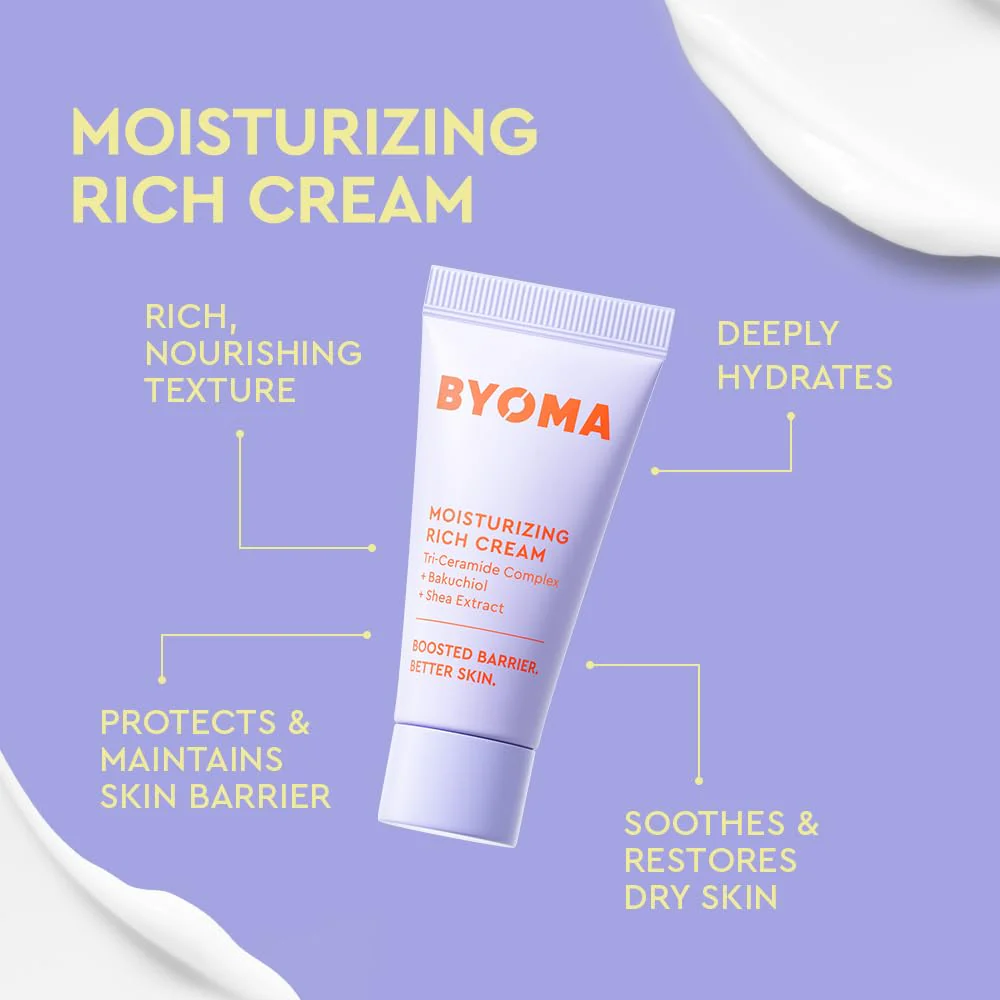 BYOMA So Bright Set - Barrier Repair Skincare Set for Brighter Skin - Creamy Jelly Cleanser, Brightening Face Serum & Ceramide Face Moisturizer - Alcohol Free Skin Care - 30ml, 15ml, 15ml - Image 5