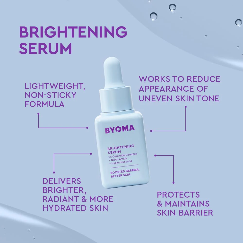 BYOMA So Bright Set - Barrier Repair Skincare Set for Brighter Skin - Creamy Jelly Cleanser, Brightening Face Serum & Ceramide Face Moisturizer - Alcohol Free Skin Care - 30ml, 15ml, 15ml - Image 6