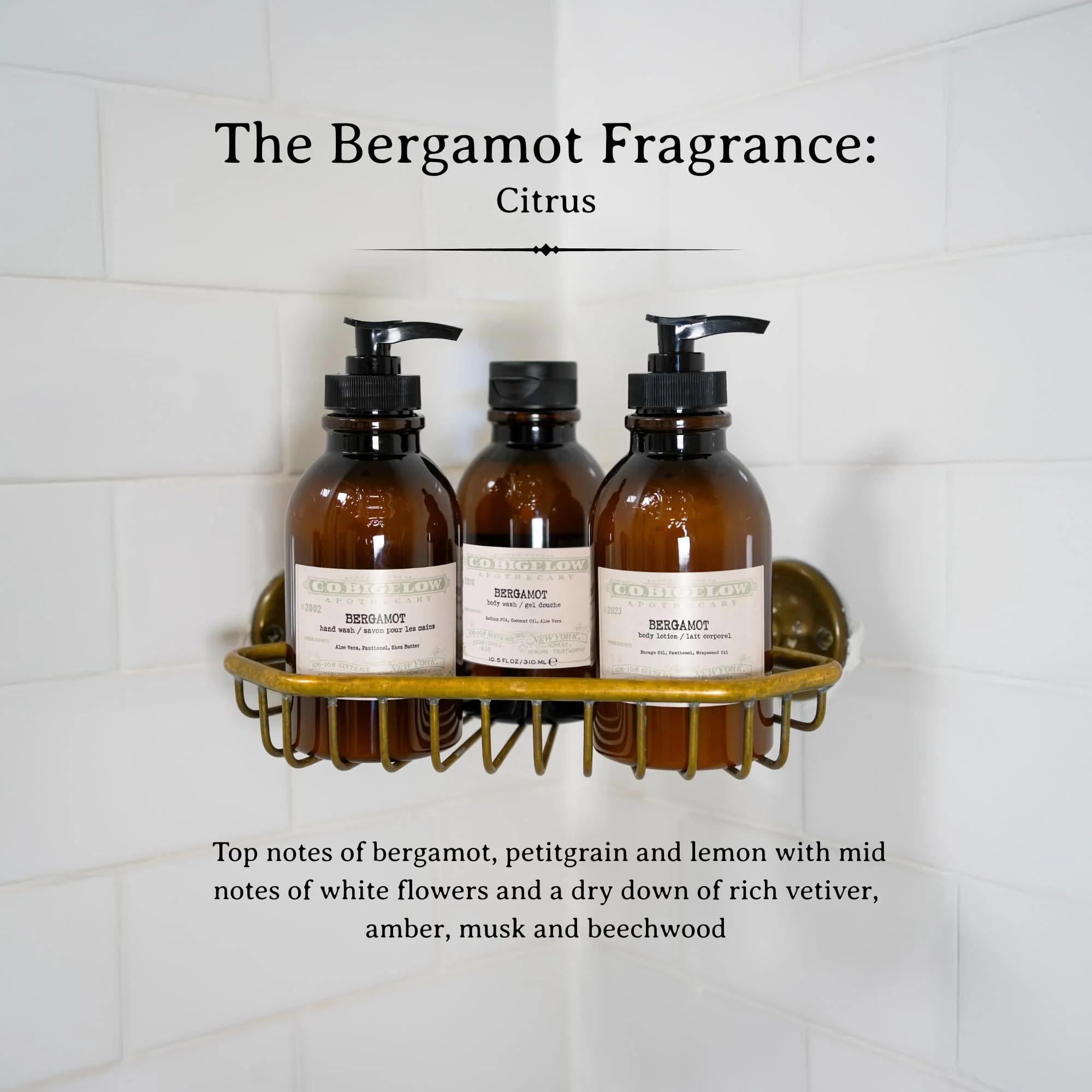 C.O. Bigelow Bergamot Hand Wash, Iconic Collection Liquid Hand Soap with Shea Butter, Glycerin, Aloe Vera, 10.5 Fl Oz - Image 3