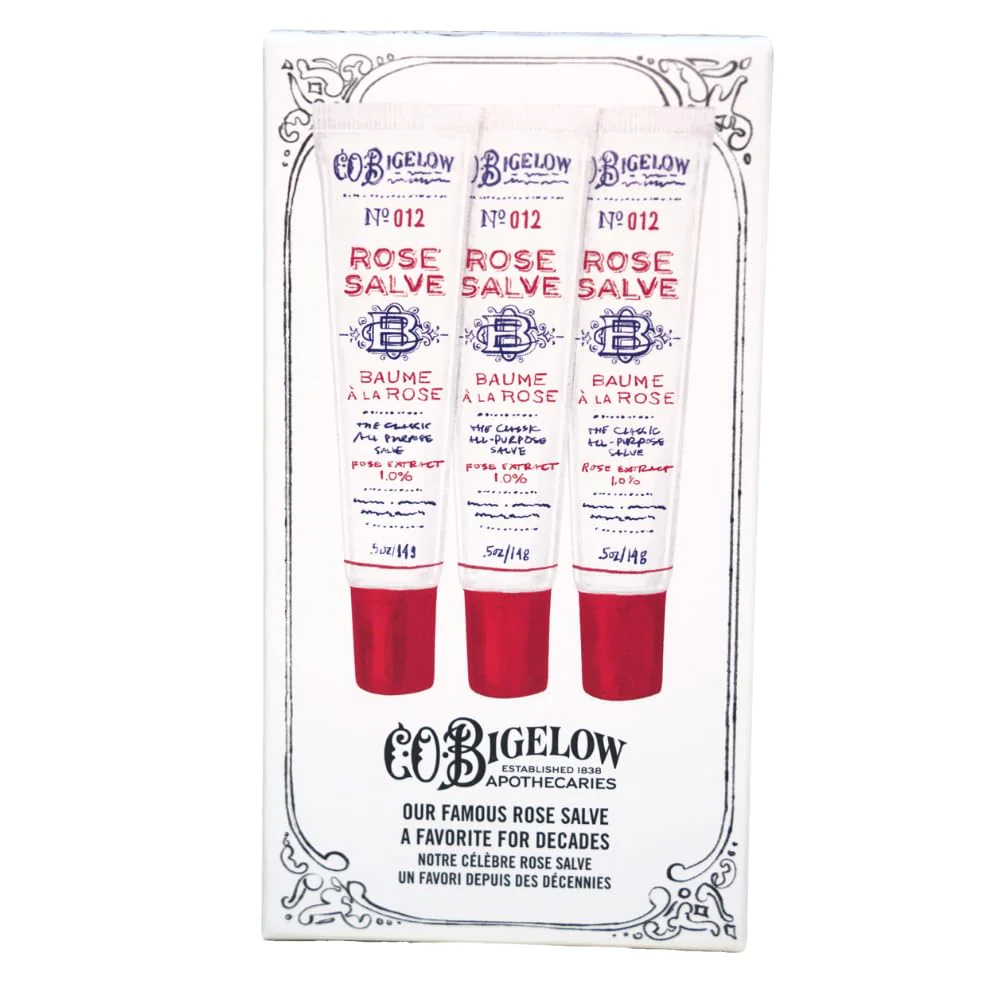 C.O. Bigelow Rose Salve Tubes, Pack of 3 Lip Balm Tubes, All Purpose Salve for Lips, Cuticles, Hands & Dry Skin, Lip Balm Set, 0.5 oz - Image 4