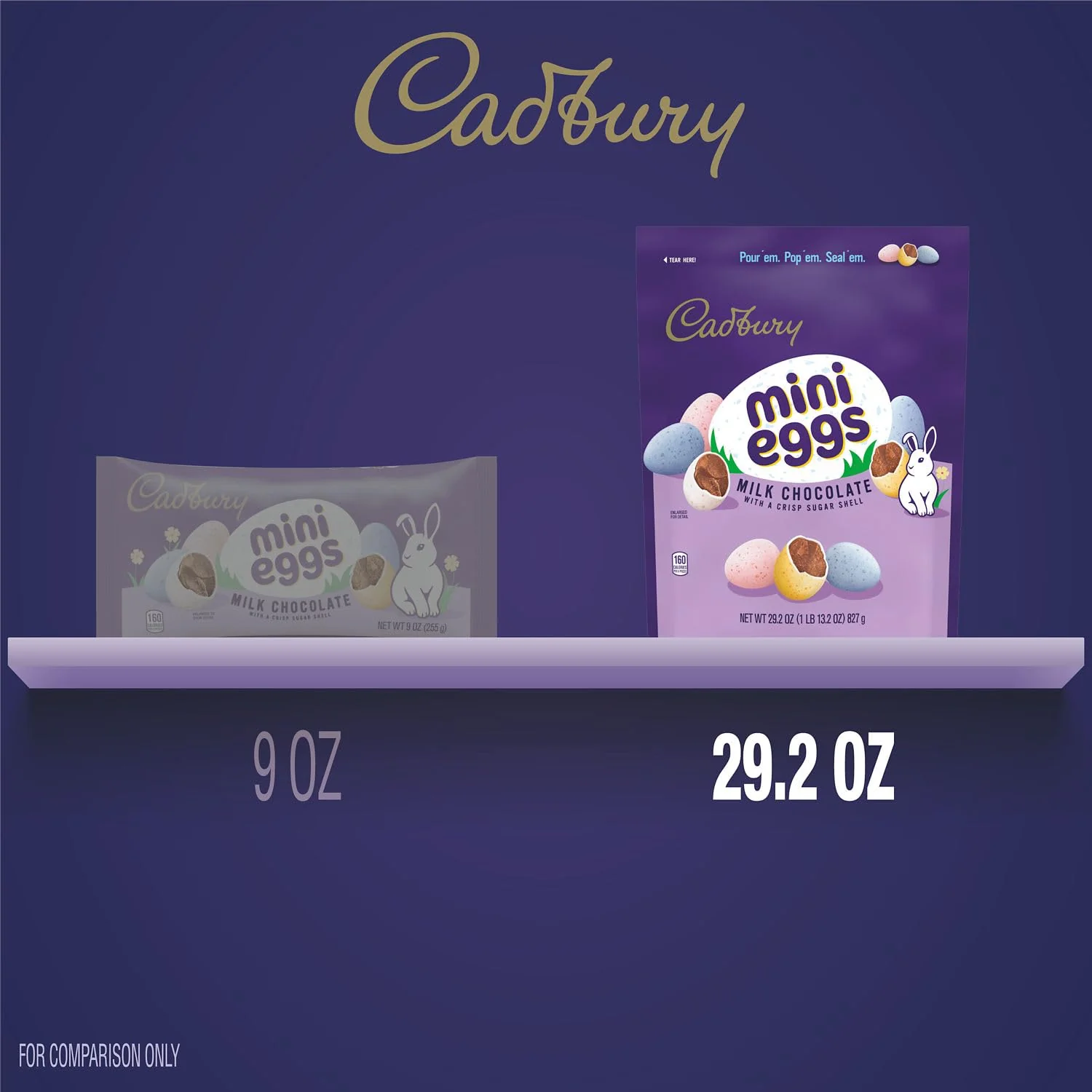 CADBURY MINI EGGS Milk Chocolate, Easter Candy Bag, 29.2 oz - Image 6