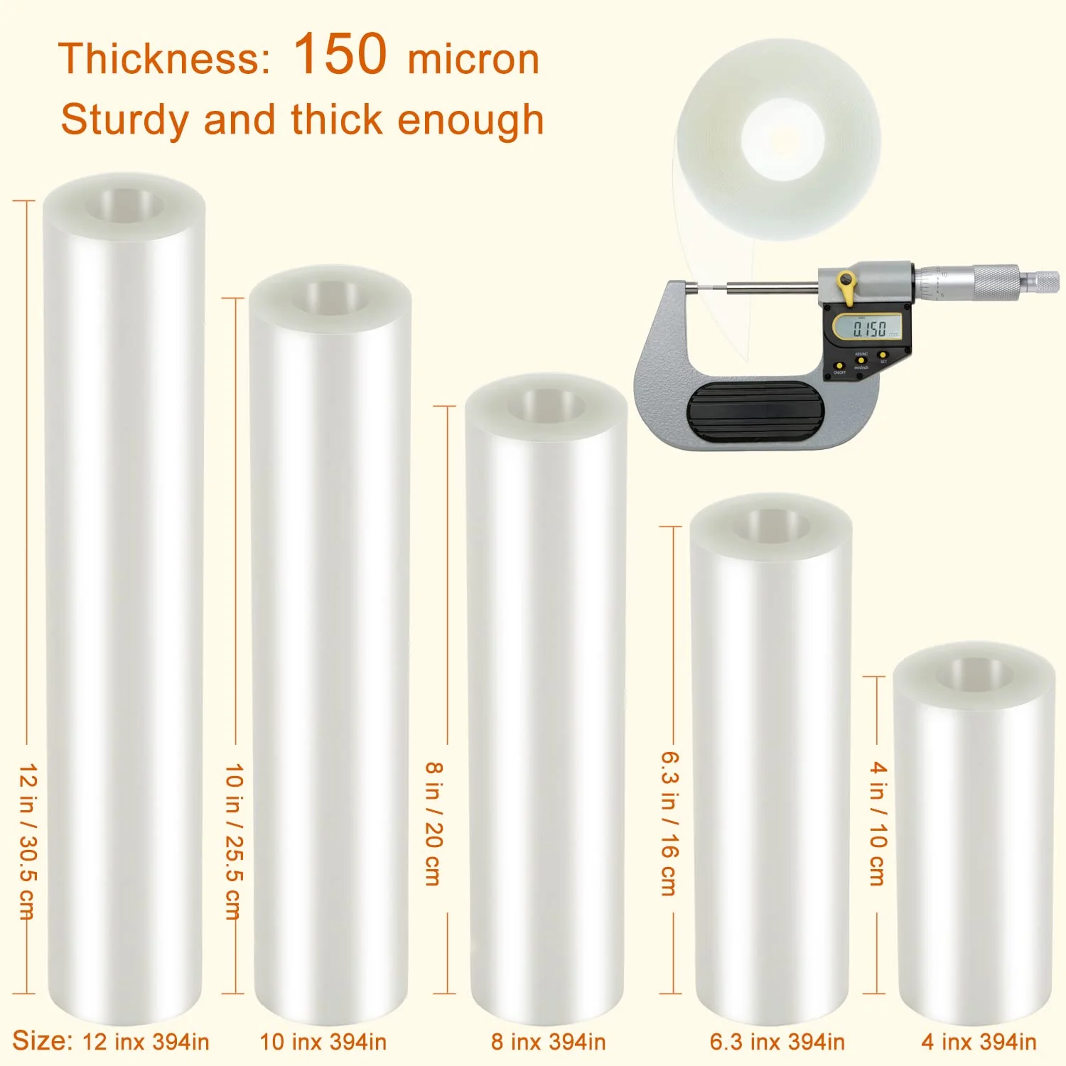 Cake Collars 10 x 394inch (5.9 mil thick) Transparent Acetate Sheets Rolls for Baking Surrounding Edge Decorating - Image 6