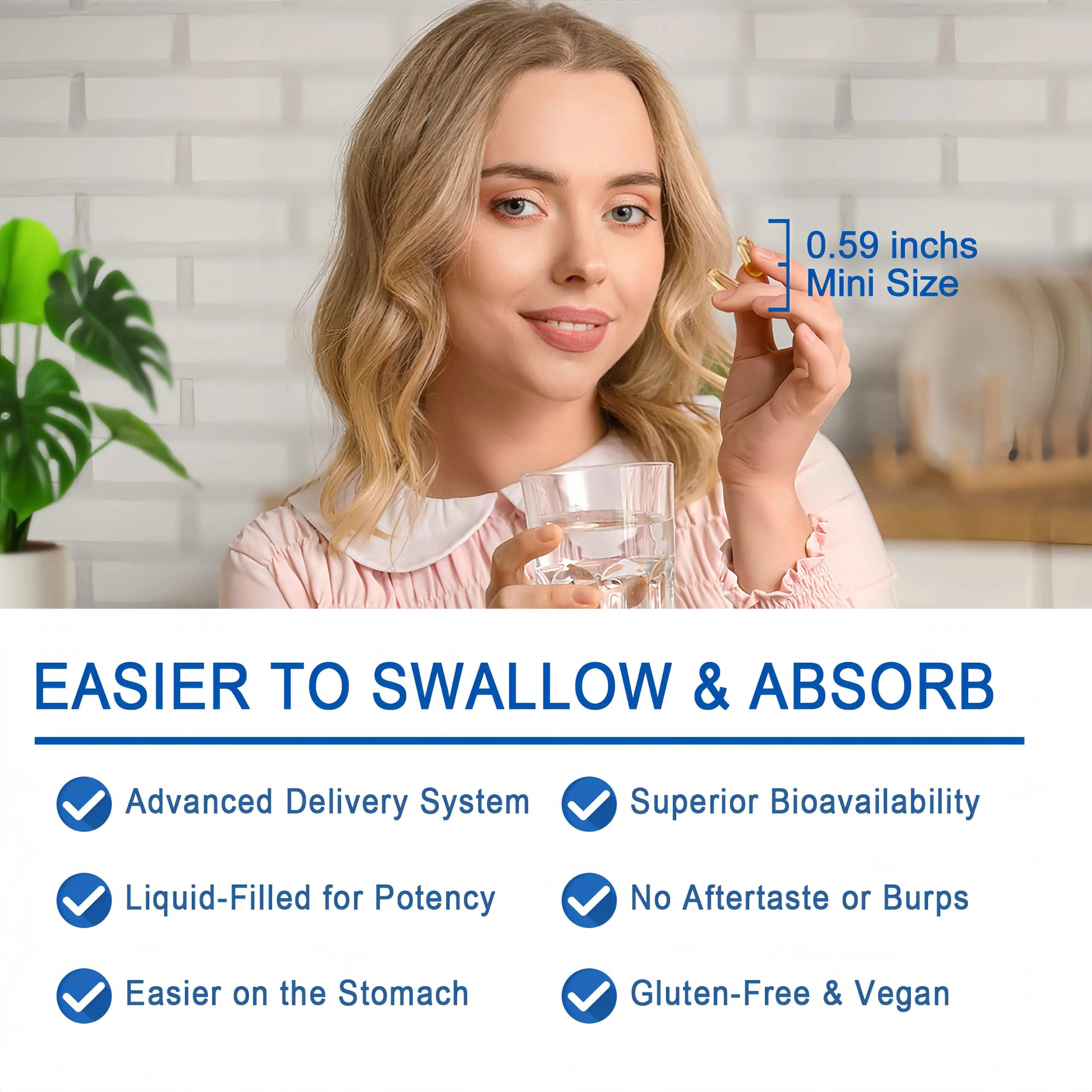 Calcium Supplements for Women - Calcium 1200 mg with Vitamin D3 & K2 - High Absorption Extra Strength Calcium Citrate for Bone Health, Strength, Density, Muscle, Heart Support - Slow Release, Non-GMO - Image 3