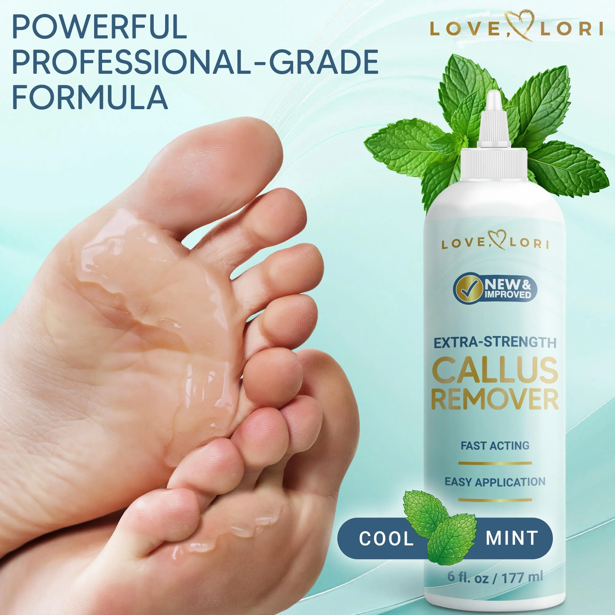 Callus Remover for Feet (Extra Strength) Foot Callus Remover Gel - Pedicure Tools for Feet Scrubber – Foot Care Spa Essentials, 6oz - Image 2
