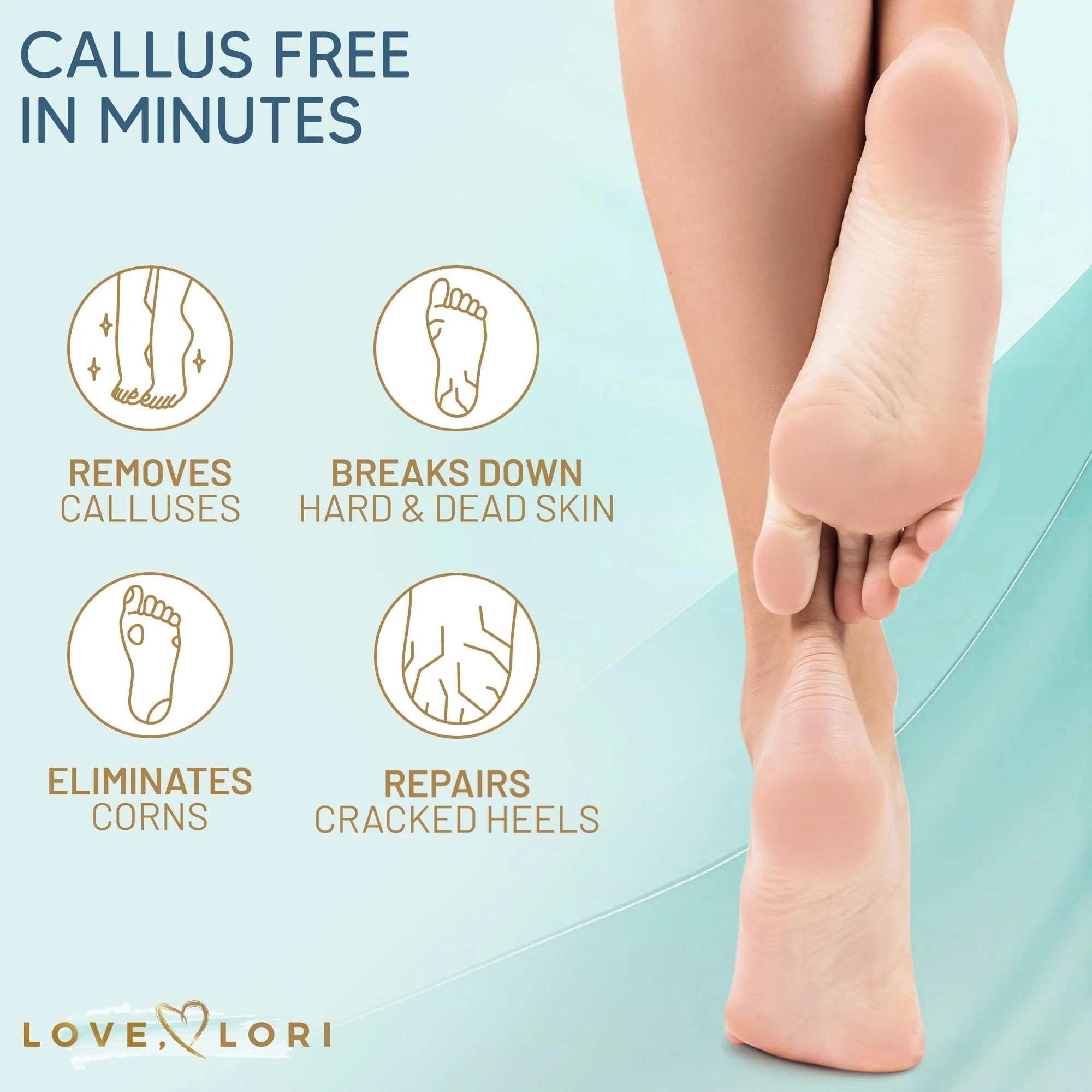 Callus Remover for Feet (Extra Strength) Foot Callus Remover Gel - Pedicure Tools for Feet Scrubber – Foot Care Spa Essentials, 6oz - Image 5
