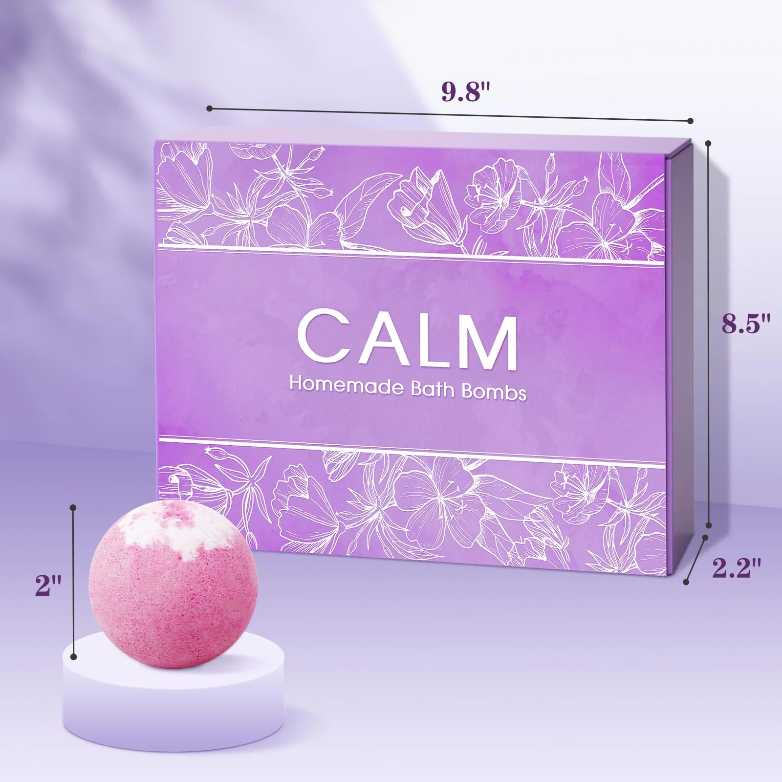 CalmNFiz 20PCS Bath Bombs for Women Presents Set Natural Wonderful Fizz Effect Bath Bomb with Shea Butter & Essential Oils, Bubble Bath Mothers Day Presents for Mom, Wife, Girlfriend - Image 4