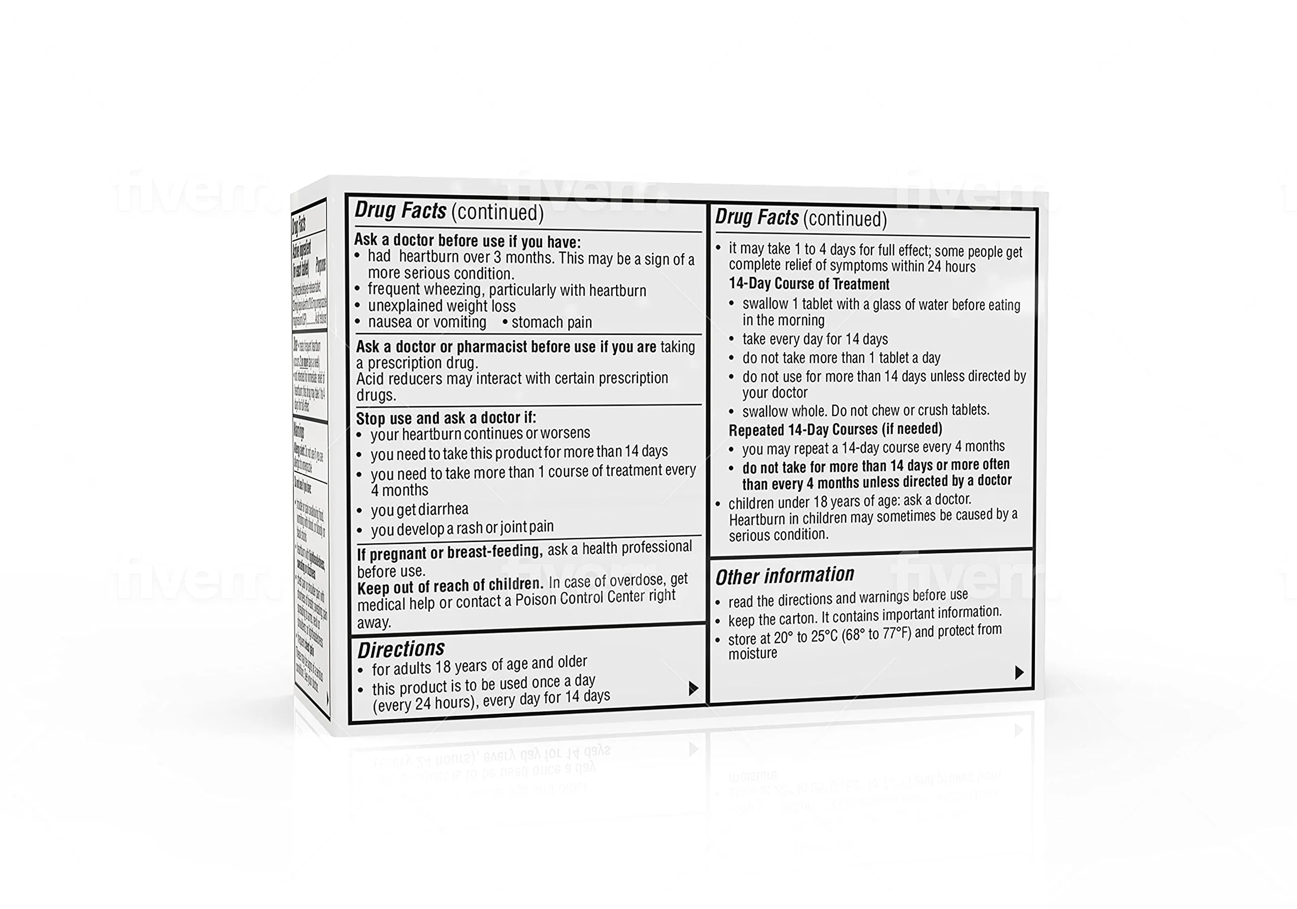 Camber Omeprazole 20mg Delayed-Release Tablets, Heartburn and Acid Reducer Reflux Medicine (42 Count) - Image 5