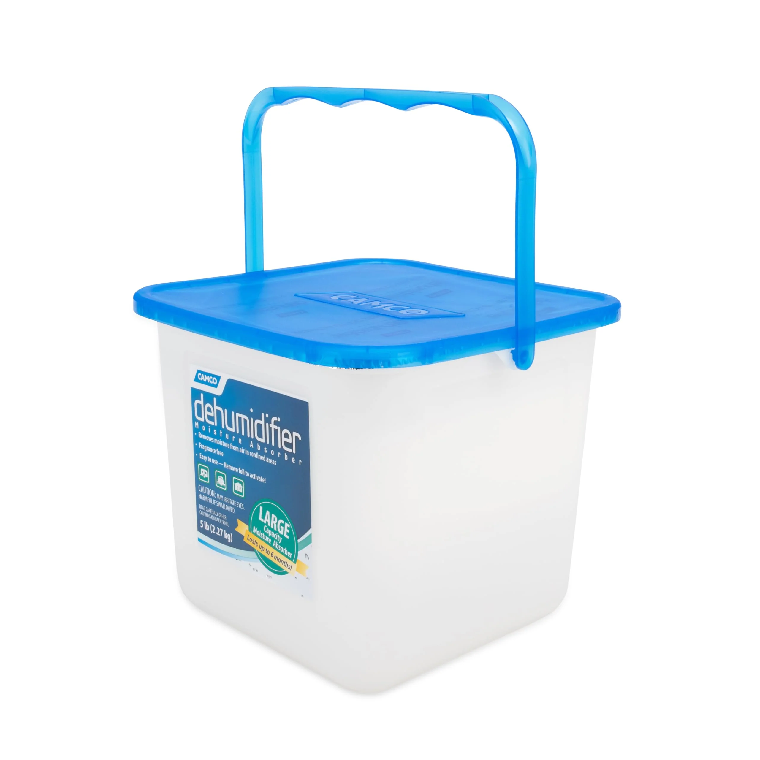 Camco Moisture Absorber Bucket - Features Fast-Acting Moisture-Absorbing Agent - No-Fragrance Beads – Use with RV Storage, Camper Organization & More (44282) - Image 3