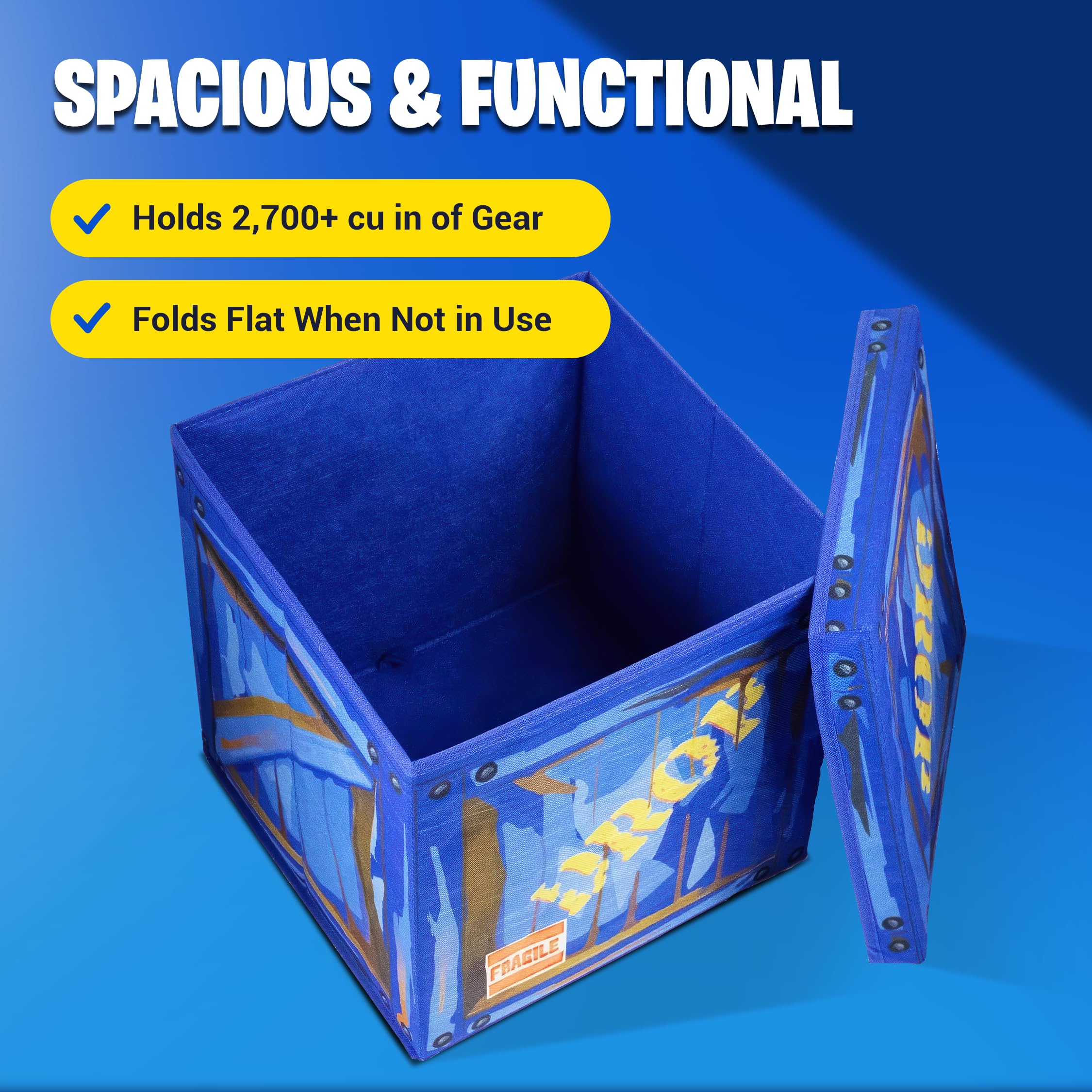 CampLiner Loot Drop box storage box fabric construction great for parties and long term storage of gaming gear. - Image 5
