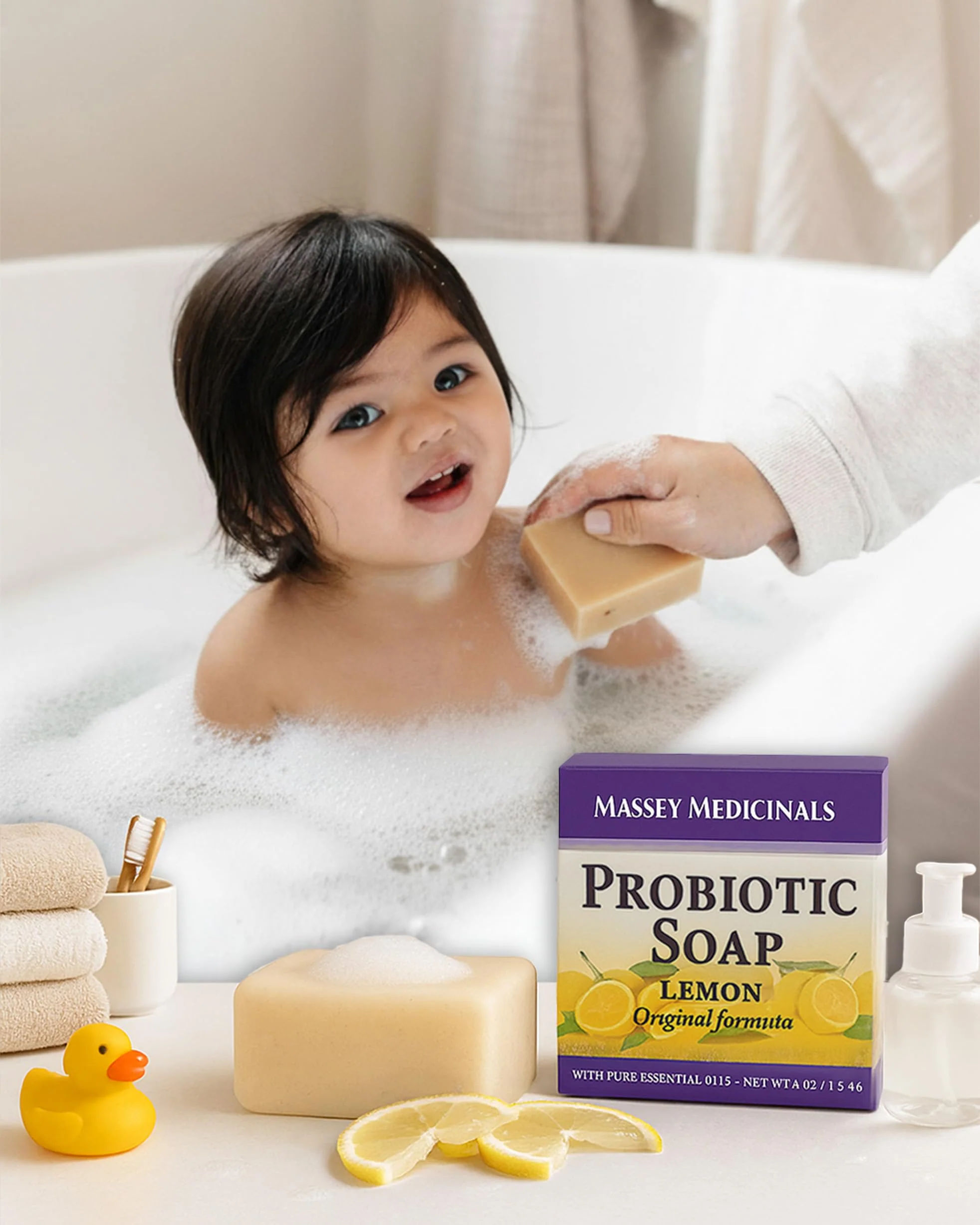 Candida Freedom Massey’s CF 100% Natural Probiotic Soap - Powerful Tea Tree and Lemon Body Soap - 4oz Lemon Scent - Image 5