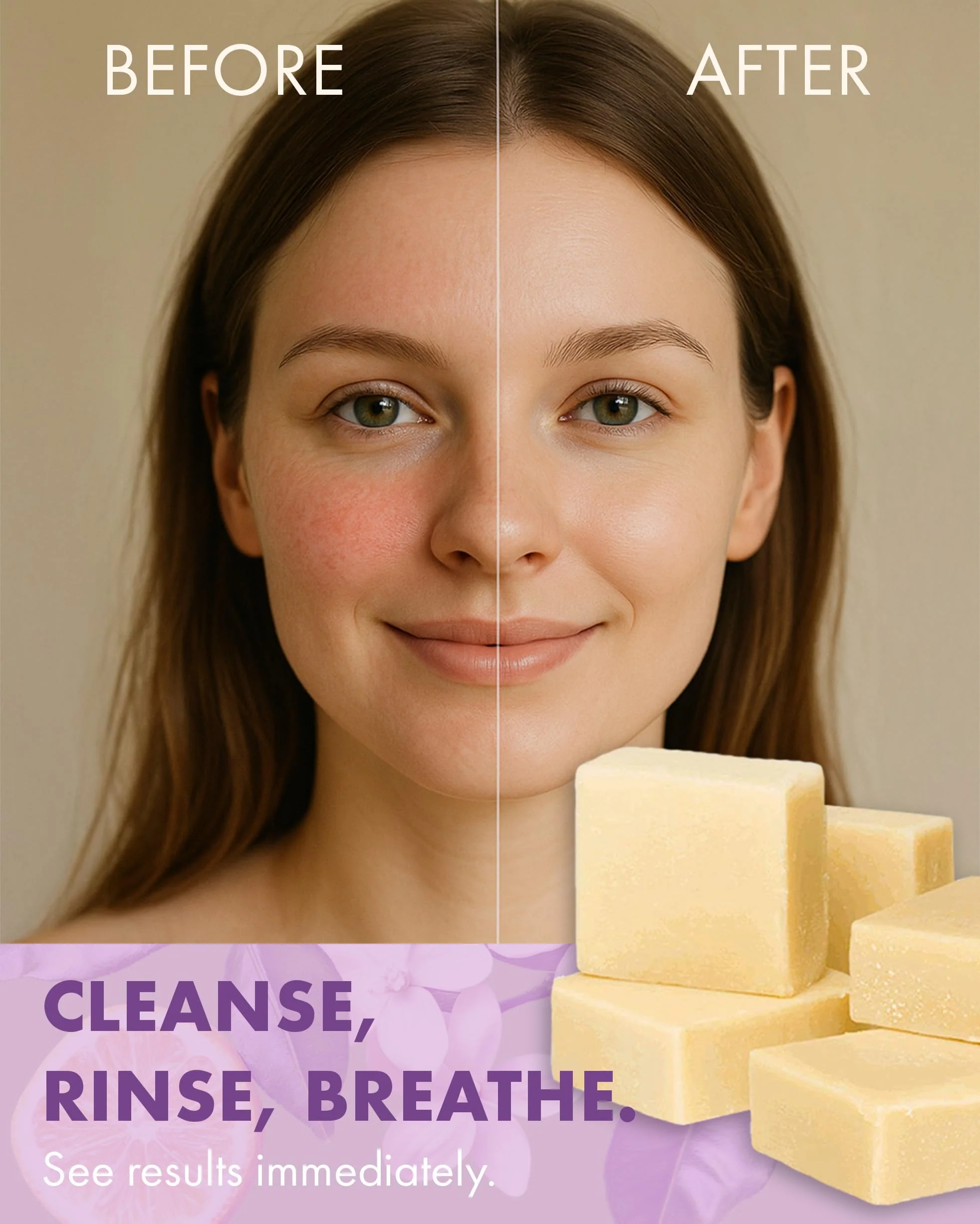 Candida Freedom Massey’s CF 100% Natural Probiotic Soap - Powerful Tea Tree and Lemon Body Soap - 4oz Lemon Scent - Image 6