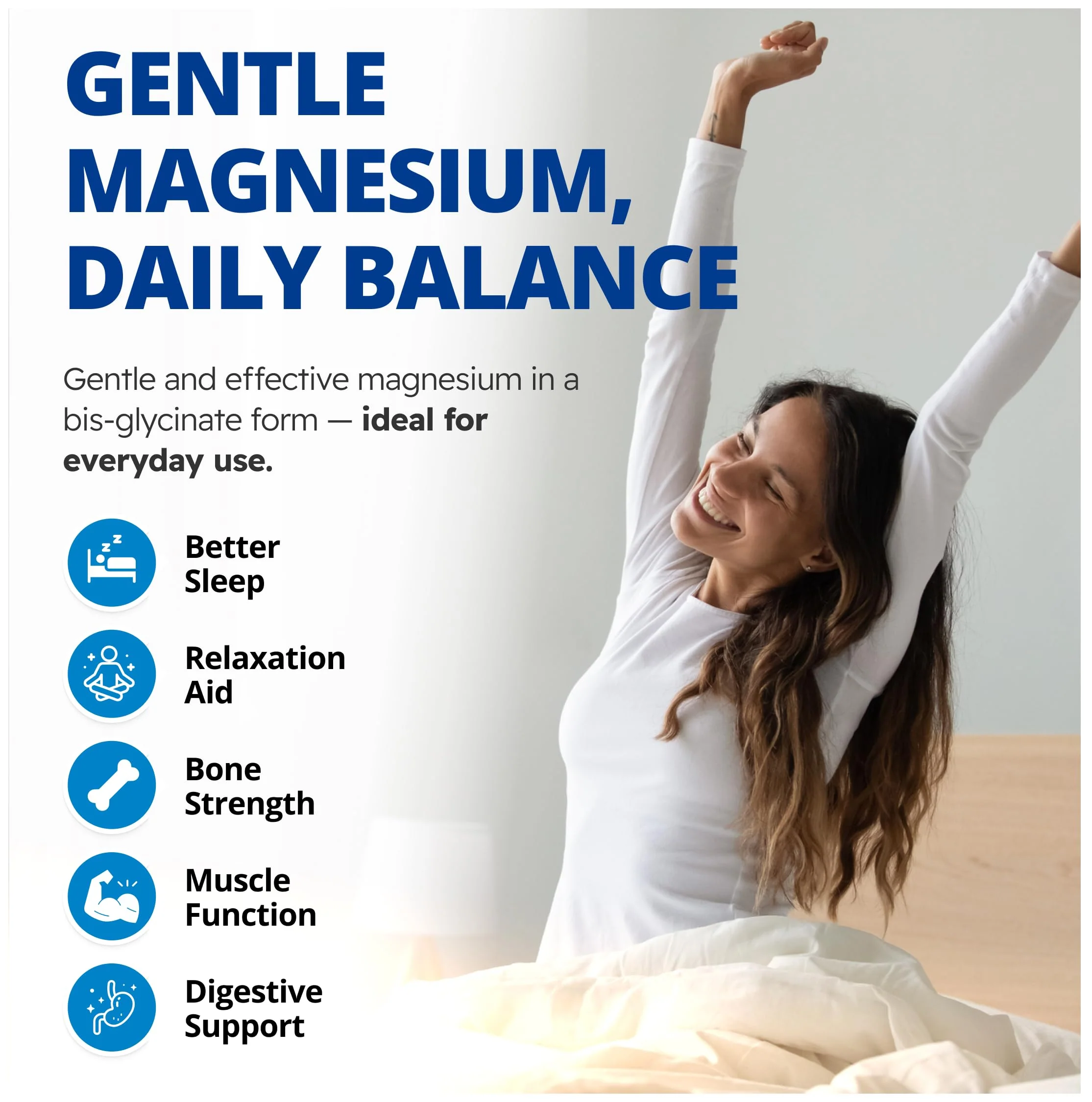 CanPrev Magnesium BisGlycinate Gentle 200mg, 240 v-Caps 240-Day Supply - Pure Elemental Magnesium Supplement, Supports Bone and Muscle Function, Gentle on Stomach, Perfect for Daily Magnesium Needs - Image 10