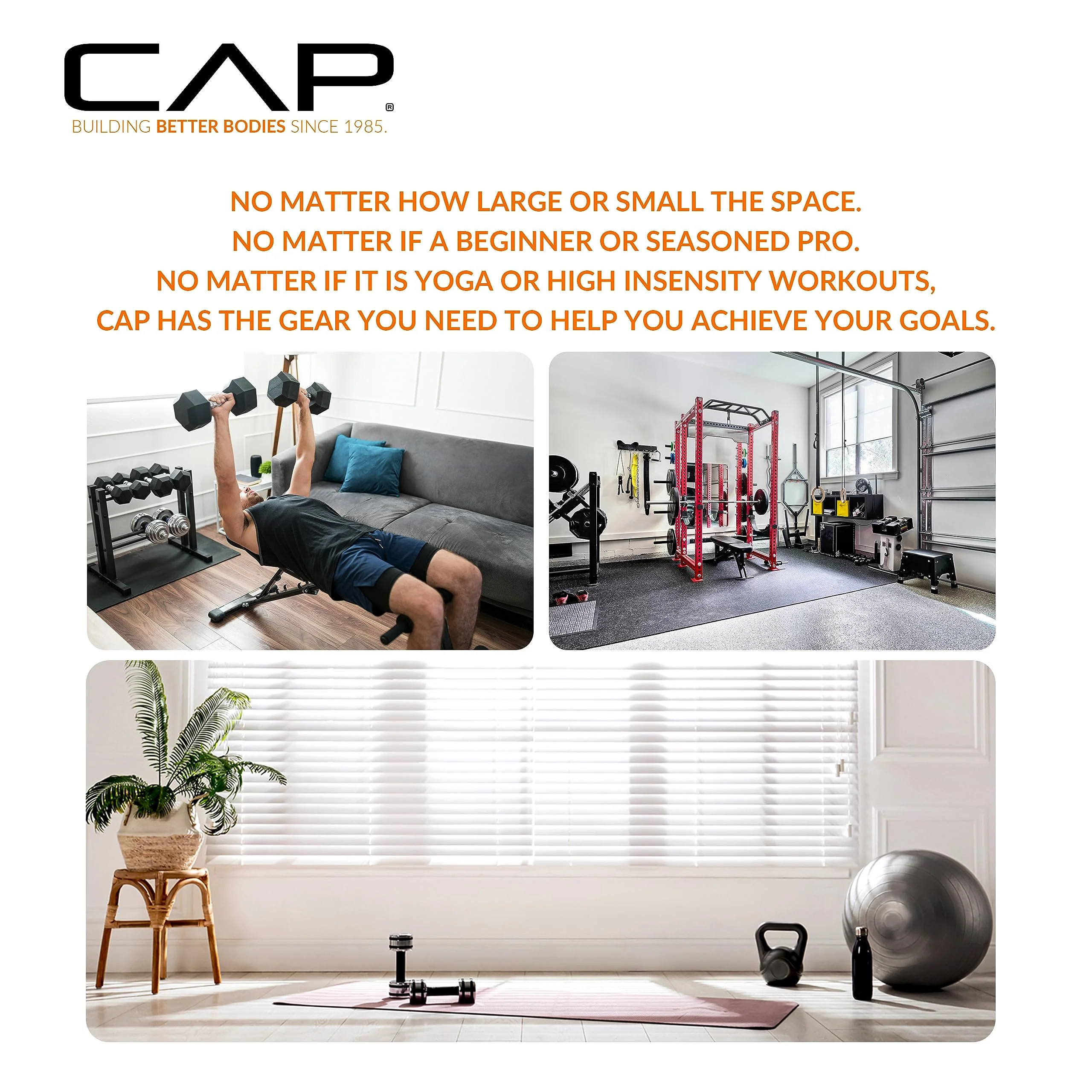 CAP Barbell Coated Dumbbell Weights with Padded Grip, Pair, 3 LBS - Image 2