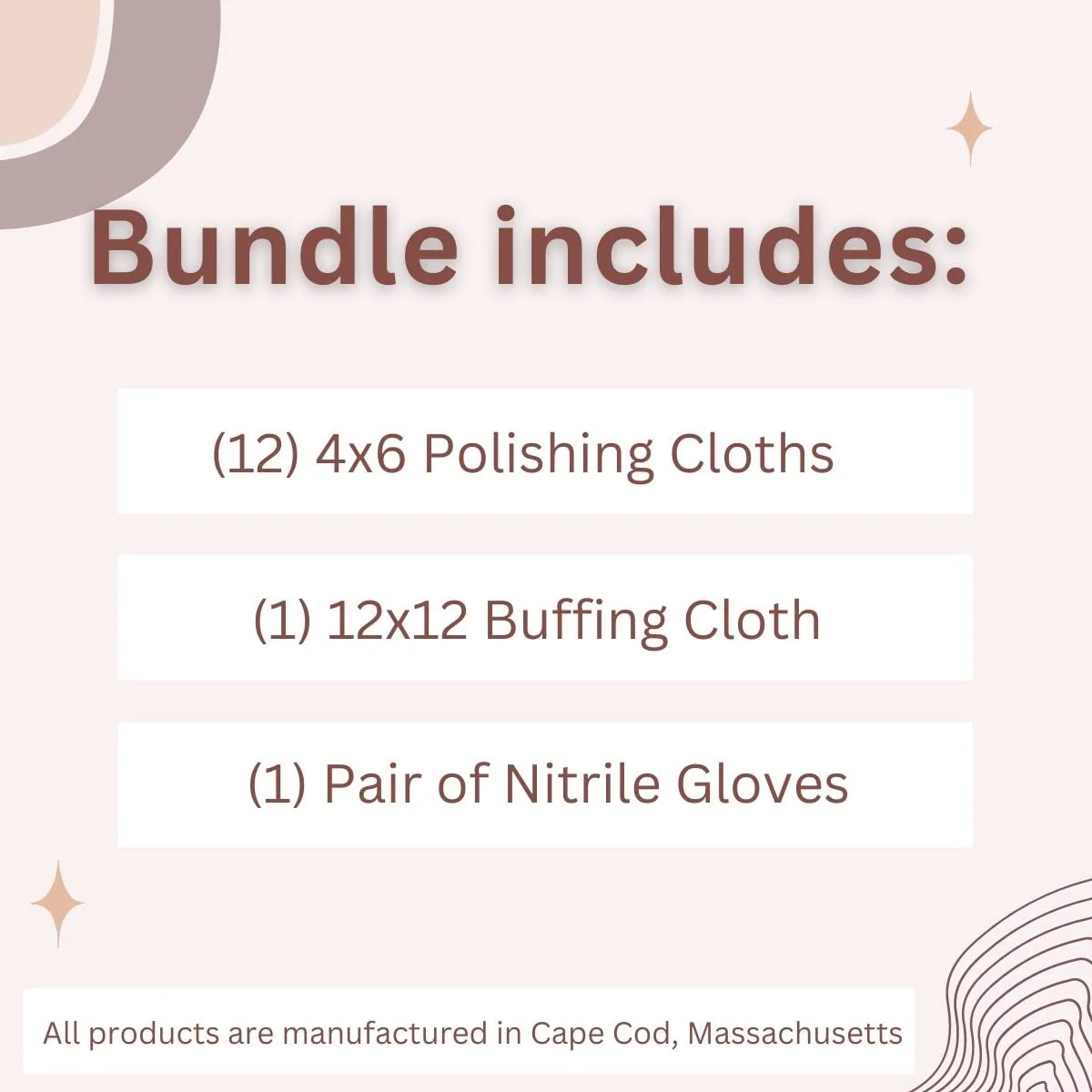 Cape Cod Polishing Metal Tin Bundle for Fine Metals | (12) 4X6 Polishing Cloths | (1) 12x12 Buffing Cloth | (1) Pair of Nitrile Gloves - Image 7