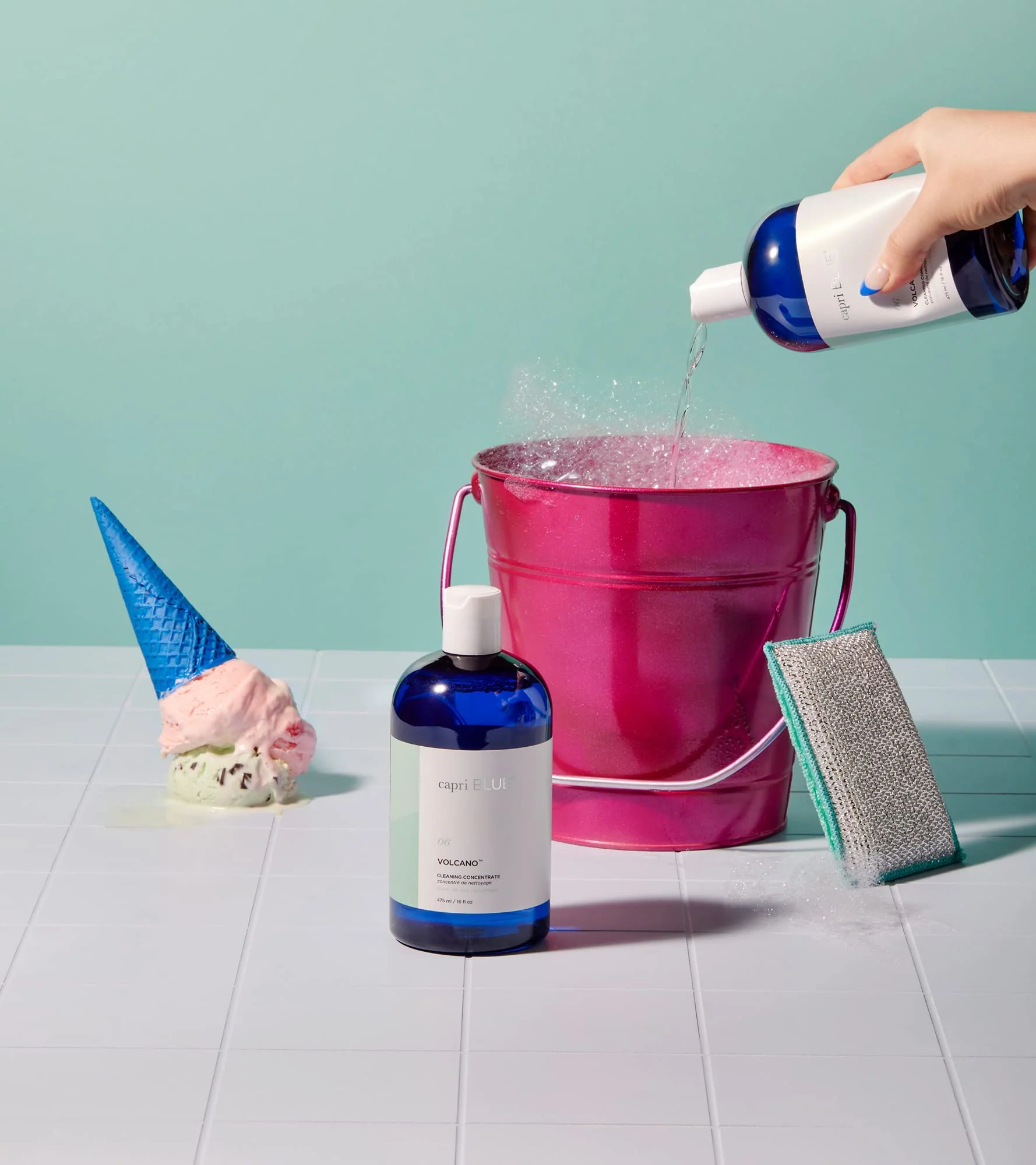 Capri Blue Volcano Cleaning Concentrate - Multi Purpose Cleaner - Cleaning Products Safe for Floors, Tile, Countertops & More - Vegan & Cruelty Free - Non-toxic Cleaning Supplies (16 fl oz) - Image 7