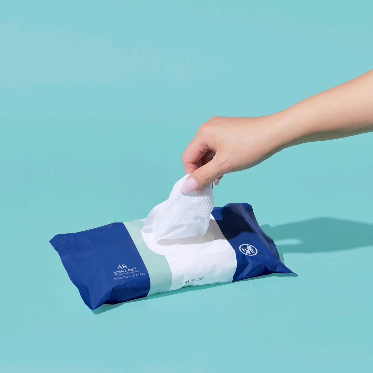Capri Blue Volcano Multi Surface Wipes - Multi-Purpose Cleaning Wipes with Grapefruit & Tangerine Essential Oils - Safe for Countertops, Walls, and More - Non-toxic, Vegan & Cruelty Free (48 count) - Image 9