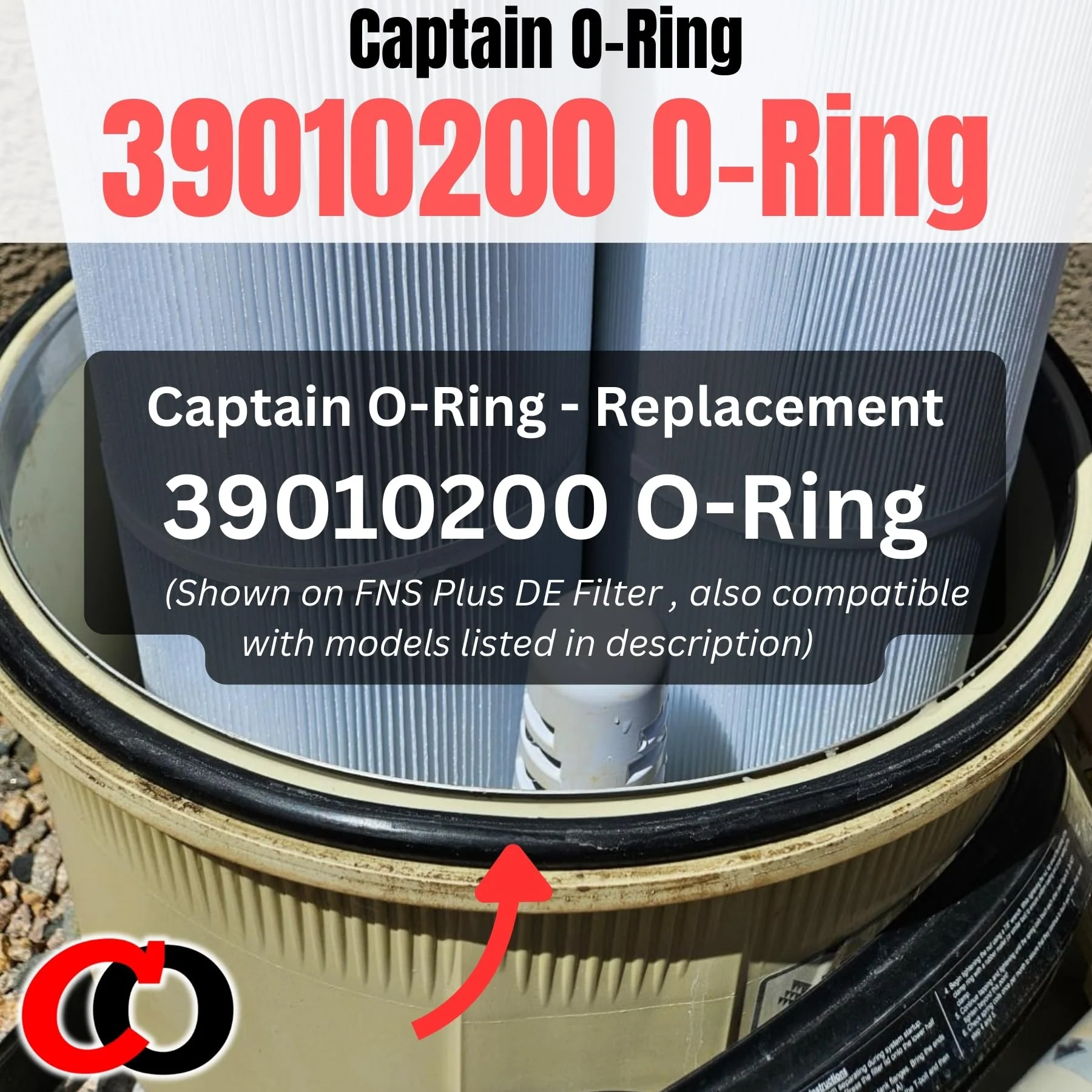 Captain O-Ring – Replacement 39010200 O-497 O-Ring for Pentair CCP 320/420/520 Clean & Clear Plus FNS 24/36/48/90 FNS Plus Pool DE Filter - Image 5