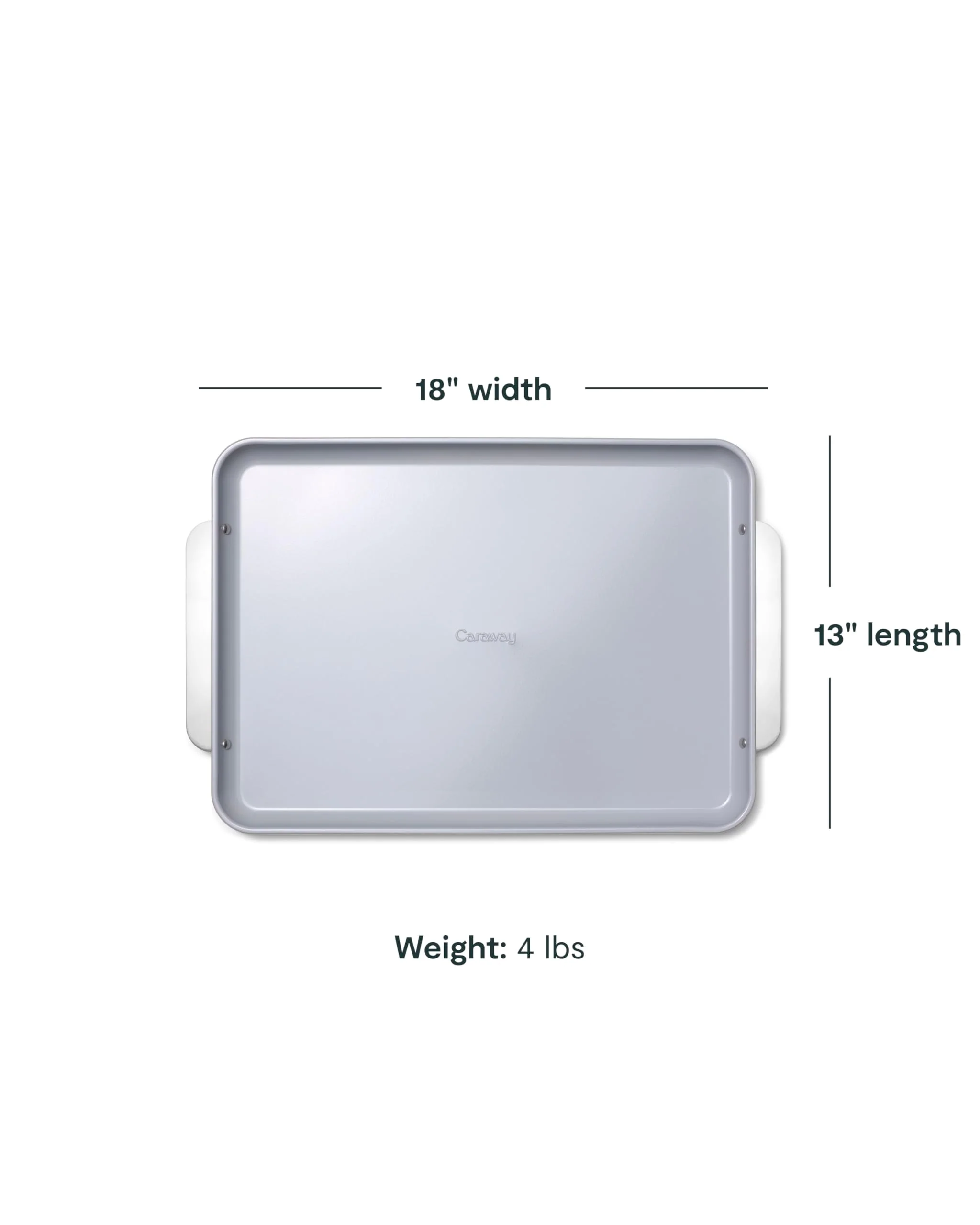 Caraway Non-Stick Ceramic Large Baking Sheet Duo - Naturally Slick Ceramic Coating - Non-Toxic, PTFE & PFOA Free - Perfect for Baking, Roasting, and More - Large (18" x 13") - White - Image 7