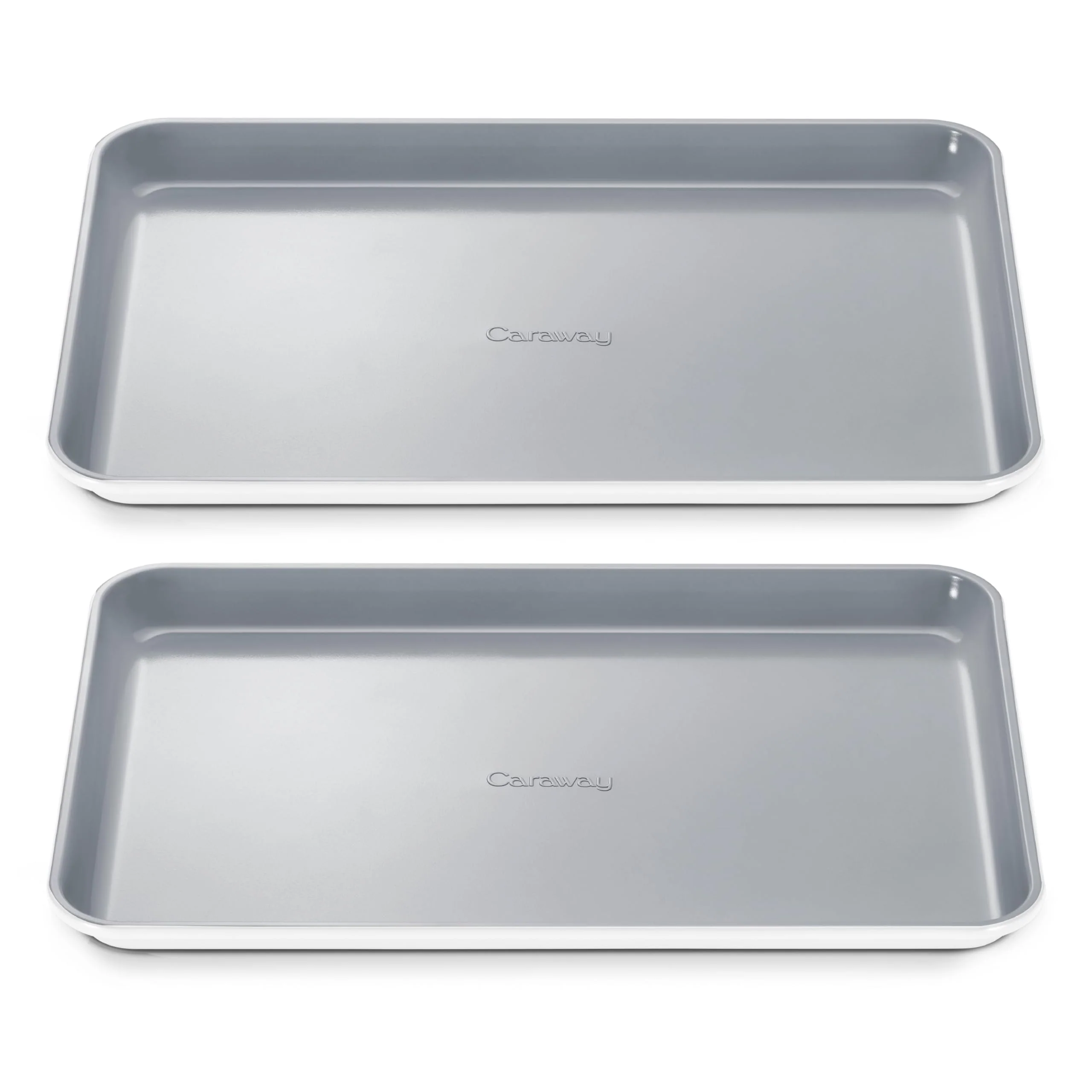 Caraway Non-Stick Ceramic Medium Baking Sheet - Naturally Slick Ceramic Coating - Non-Toxic, PTFE & PFOA Free - Perfect for Baking, Roasting, and More - Medium (15" x 10") - White