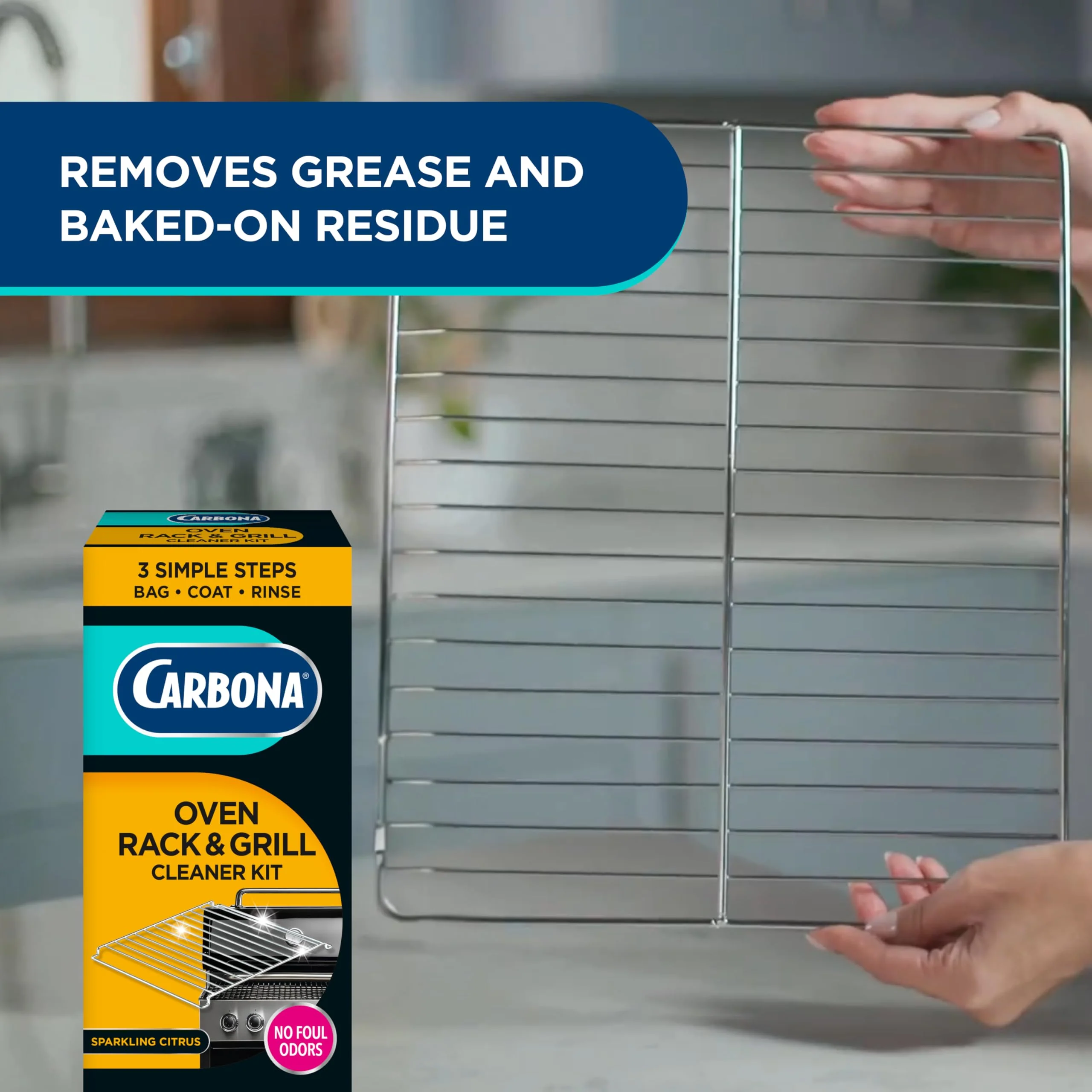 Carbona Oven Rack & Grill Cleaner | Eliminates Thick Grease & Build-Up | Griddle & BBQ Cleaning Solution | 16.8 Fl Oz, 1 Pack - Image 5