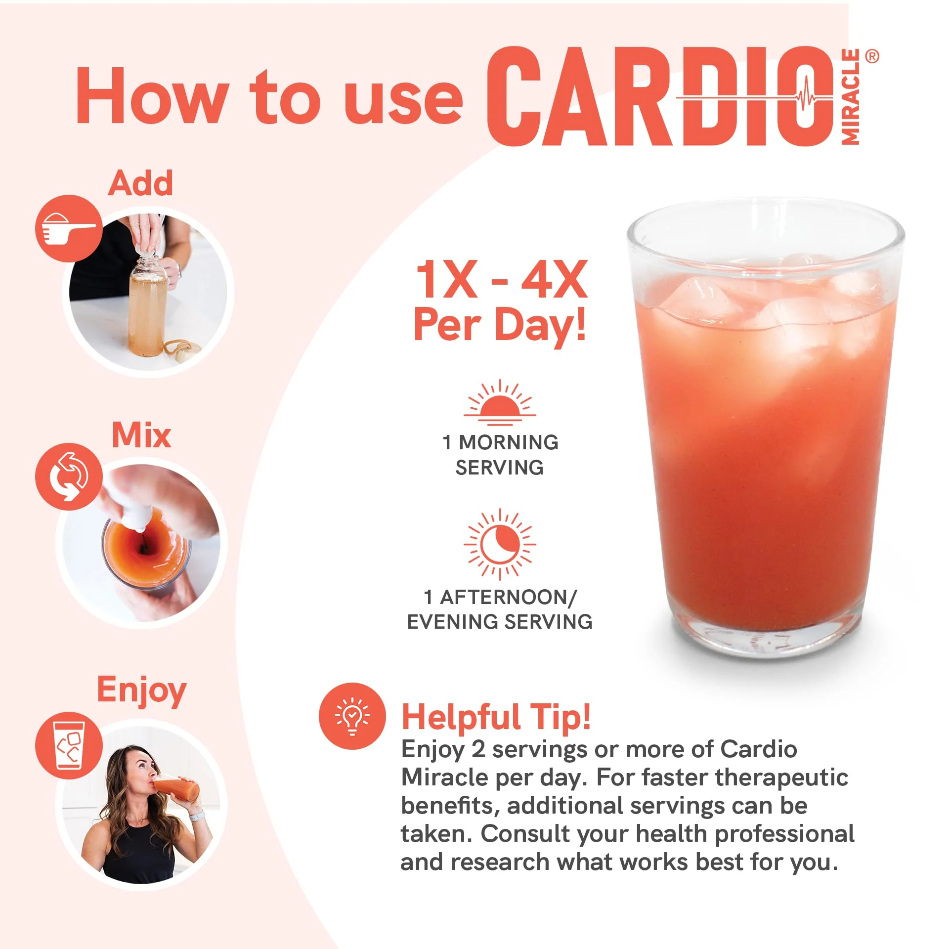 Cardio Miracle Nitric Oxide Supplement 30 Servings - Beet Root Powder with L-Arginine to Support Circulation, Blood Flow, Energy, Endurance, Stamina & Heart Health for Men and Women - Image 3