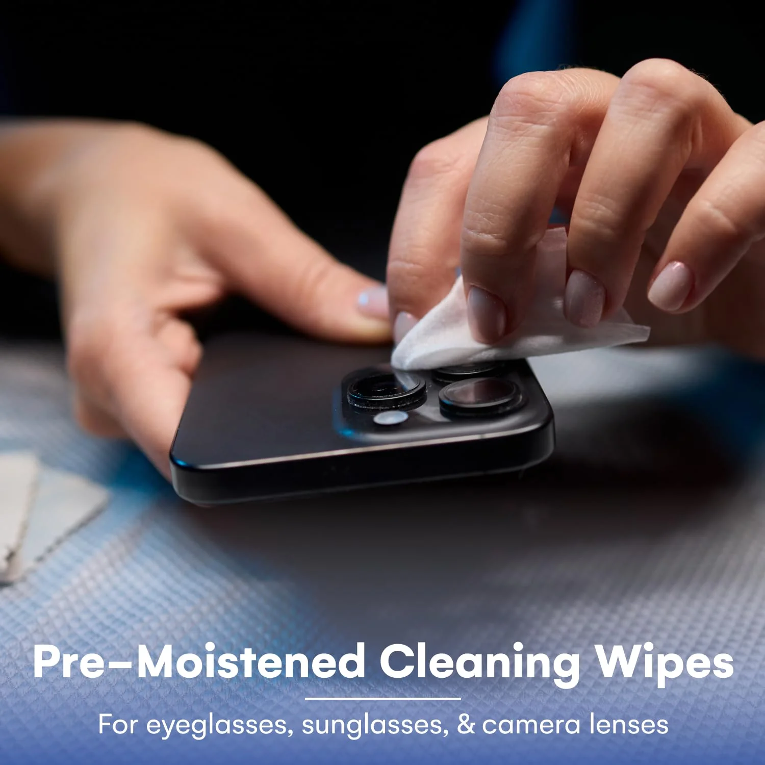 Care Touch Lens Cleaning Wipes with Microfiber Cloths (1 Count) - Image 2